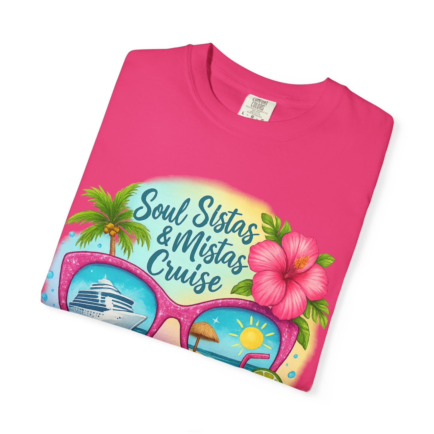 Soul Sistas & Mistas Cruise 2026 T-Shirt, Vacation Shirt, Summer Tee, Beachwear, Funny Cruise Gift, Unisex Graphic Tee