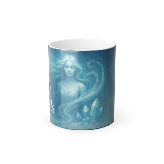"I got the cold chills" Femanine Color Morphing Mug, 11oz