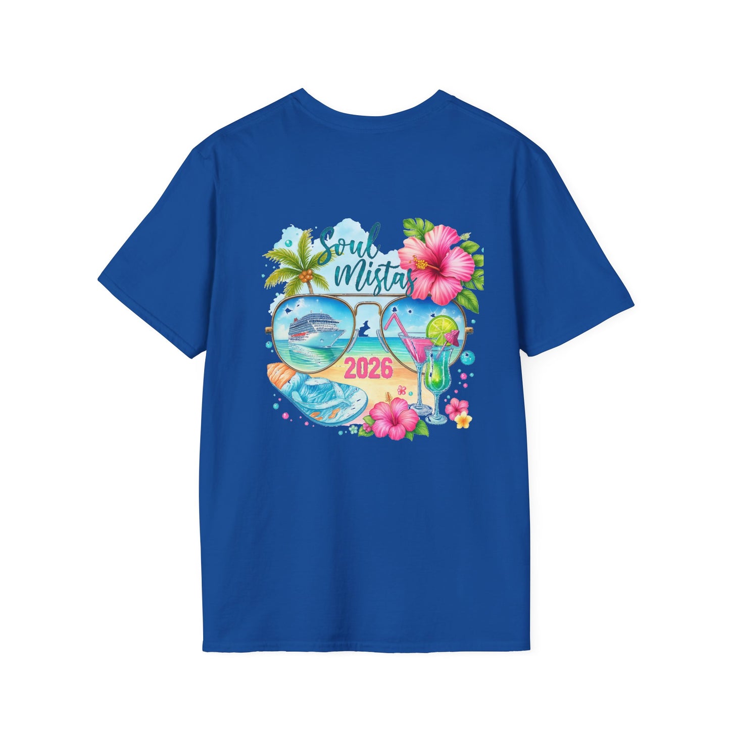 Soul Mistas Cruise 2026 Tropical Anchor T-Shirt, Beach Vibe Tee, Summer Vacation Top, Gift for Nautical Lovers, Travel Themed Shirt