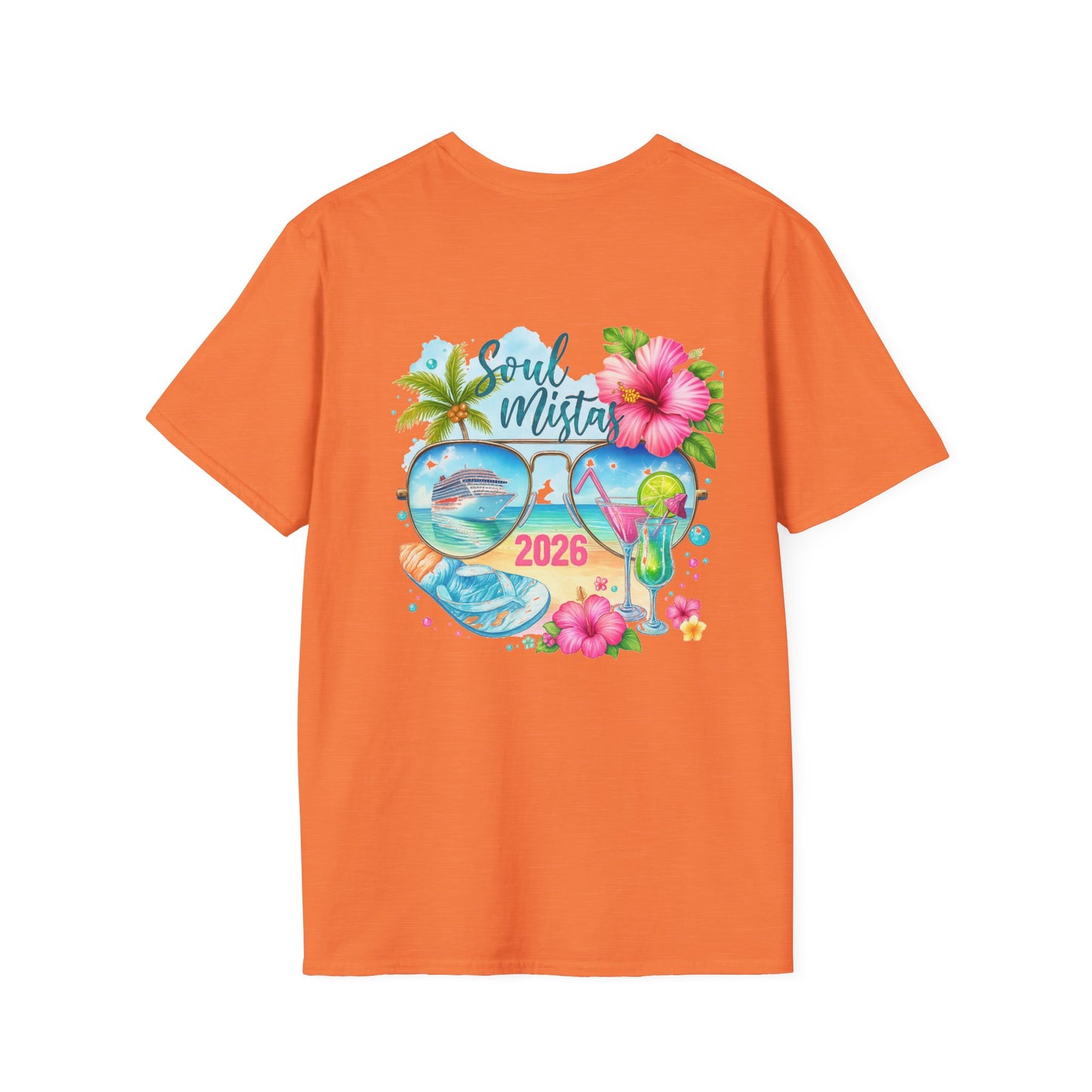 Soul Mistas Cruise 2026 Tropical Anchor T-Shirt, Beach Vibe Tee, Summer Vacation Top, Gift for Nautical Lovers, Travel Themed Shirt