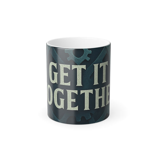 "Get it together" Masculine Color Morphing Mug, 11oz