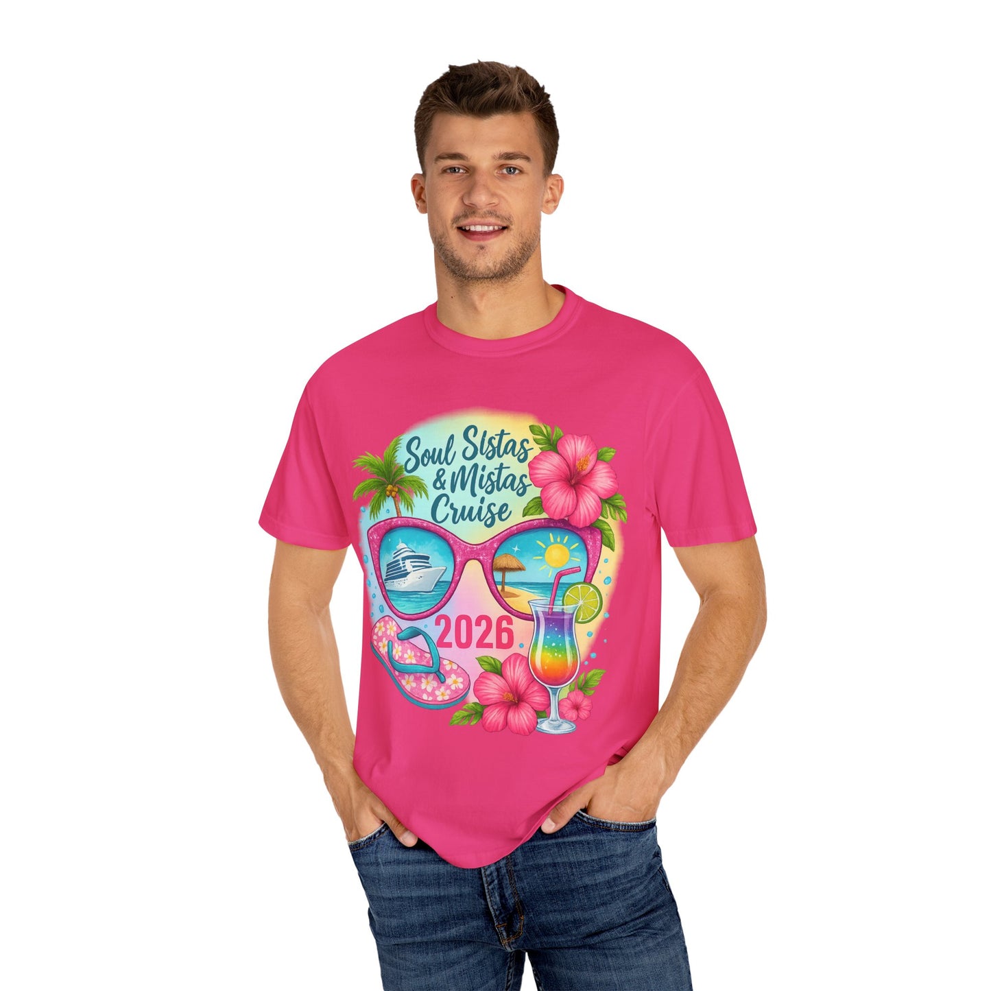 Soul Sistas & Mistas Cruise 2026 T-Shirt, Vacation Shirt, Summer Tee, Beachwear, Funny Cruise Gift, Unisex Graphic Tee