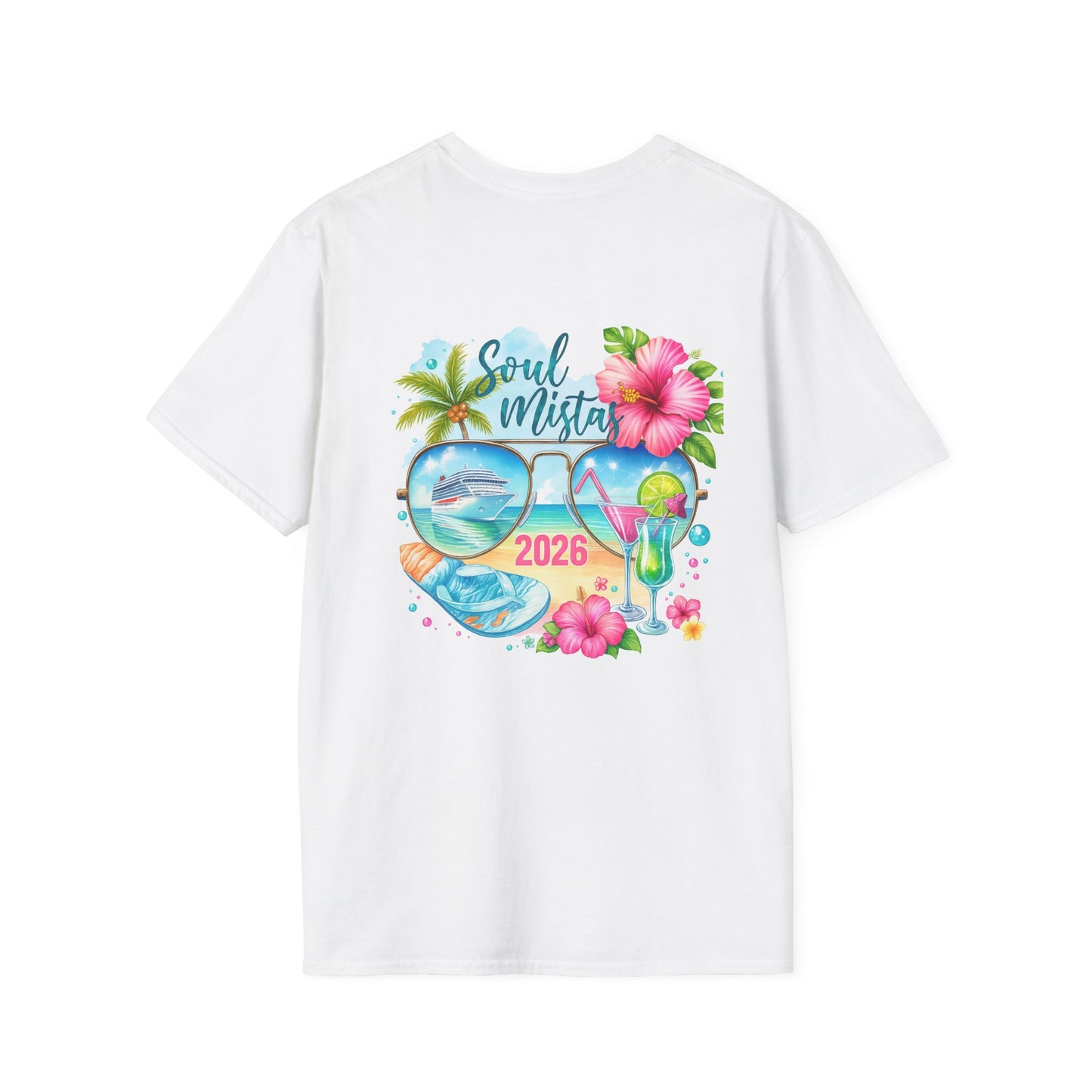Soul Mistas Cruise 2026 Tropical Anchor T-Shirt, Beach Vibe Tee, Summer Vacation Top, Gift for Nautical Lovers, Travel Themed Shirt