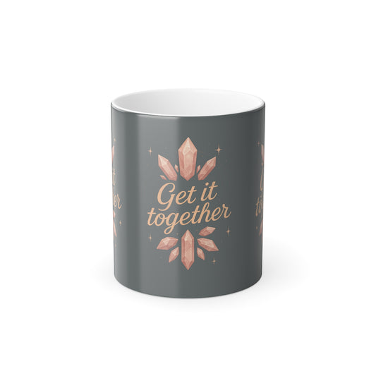 "Get it together" Femanine Color Morphing Mug, 11oz