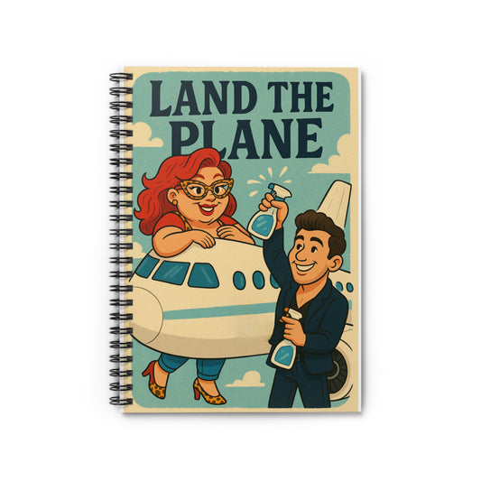 Playful Air Travel Spiral Notebook - Perfect for Jetsetters, Travelers, Dreamers, Gift for Pilots, Travel Planning Journal