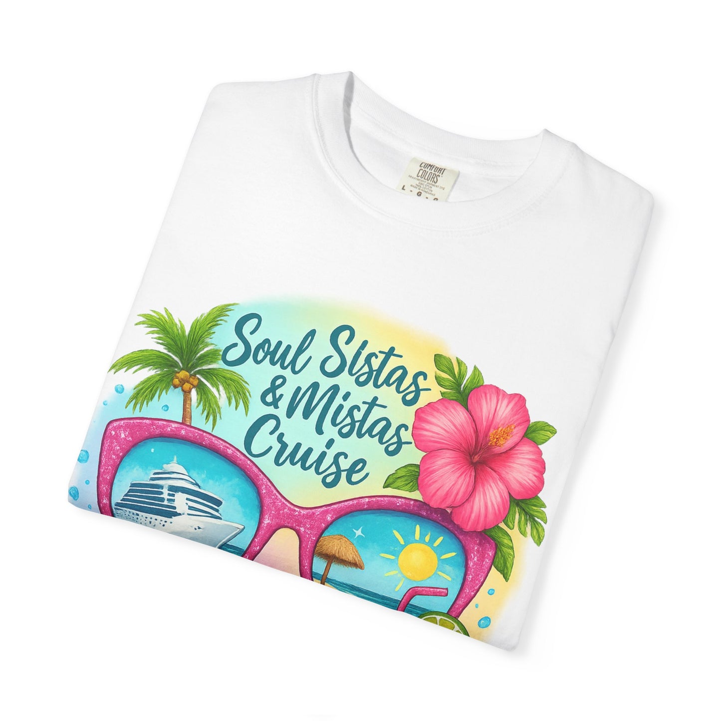 Soul Sistas & Mistas Cruise 2026 T-Shirt, Vacation Shirt, Summer Tee, Beachwear, Funny Cruise Gift, Unisex Graphic Tee