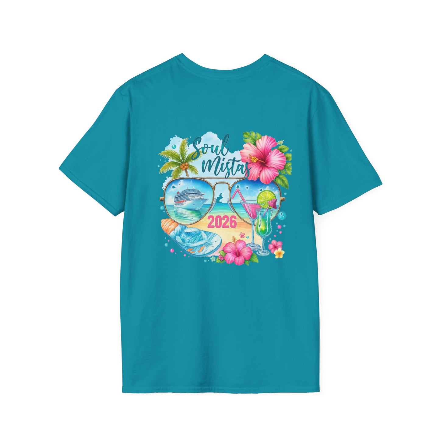 Soul Mistas Cruise 2026 Tropical Anchor T-Shirt, Beach Vibe Tee, Summer Vacation Top, Gift for Nautical Lovers, Travel Themed Shirt