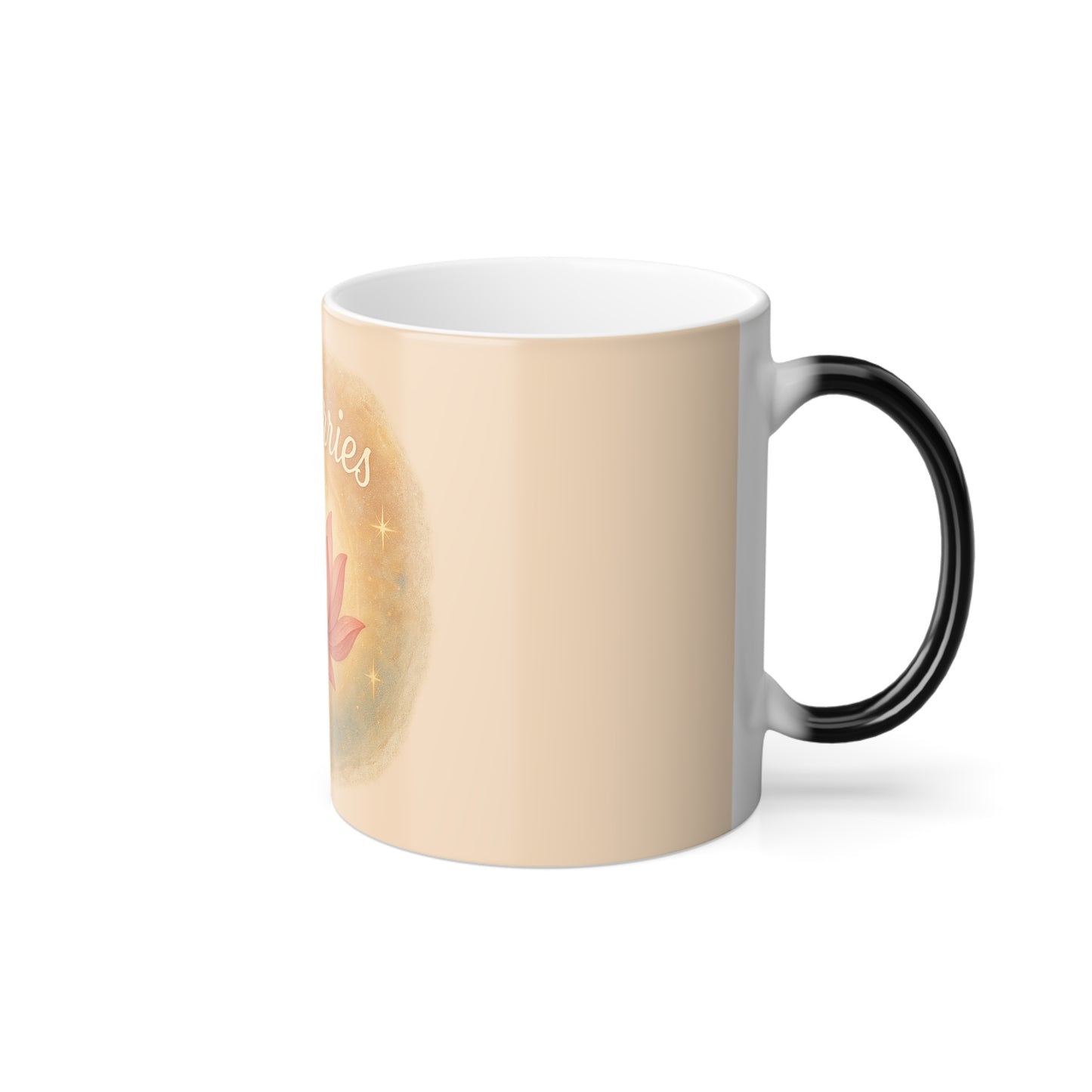 "No Worries" Femanine Color Morphing Mug, 11oz