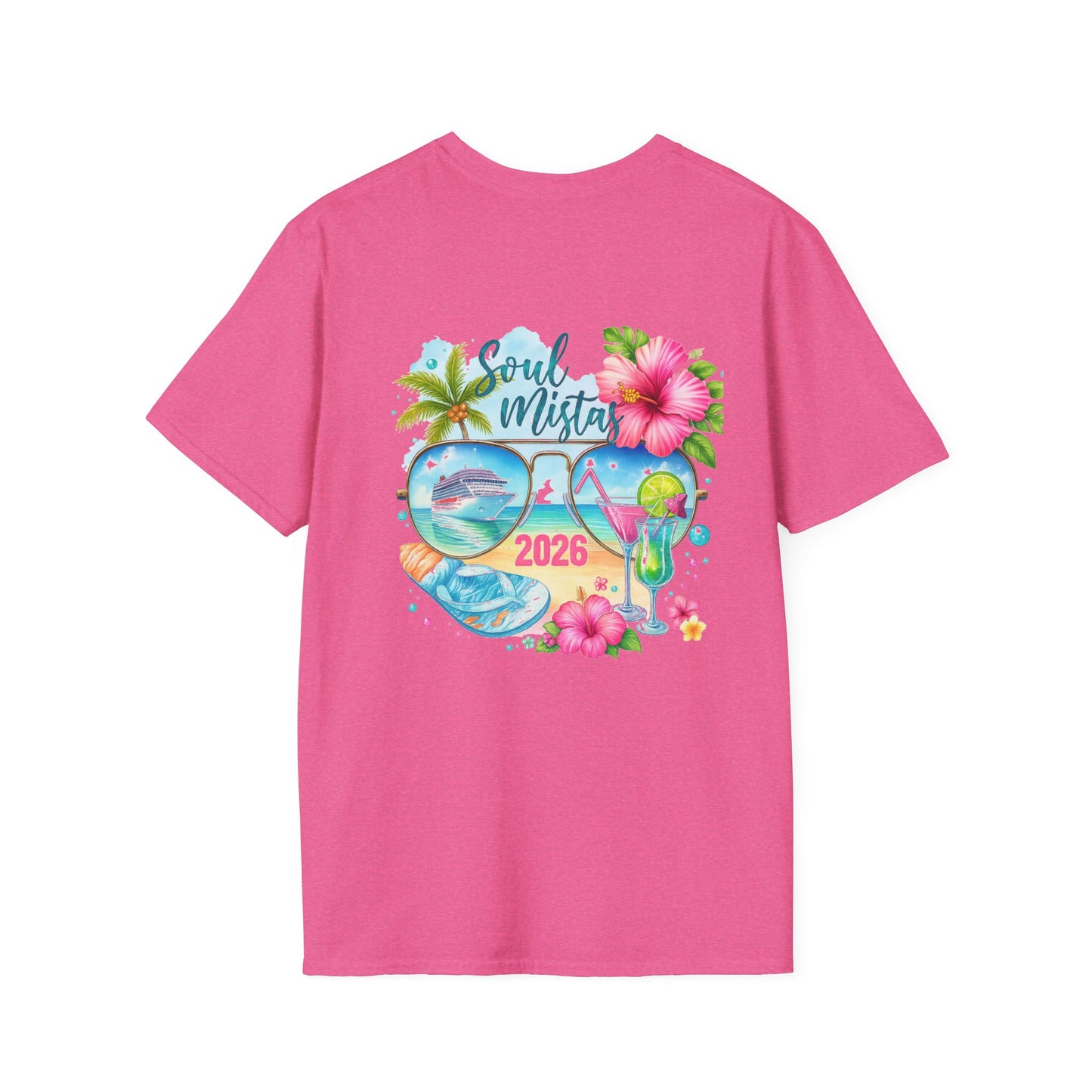 Soul Mistas Cruise 2026 Tropical Anchor T-Shirt, Beach Vibe Tee, Summer Vacation Top, Gift for Nautical Lovers, Travel Themed Shirt