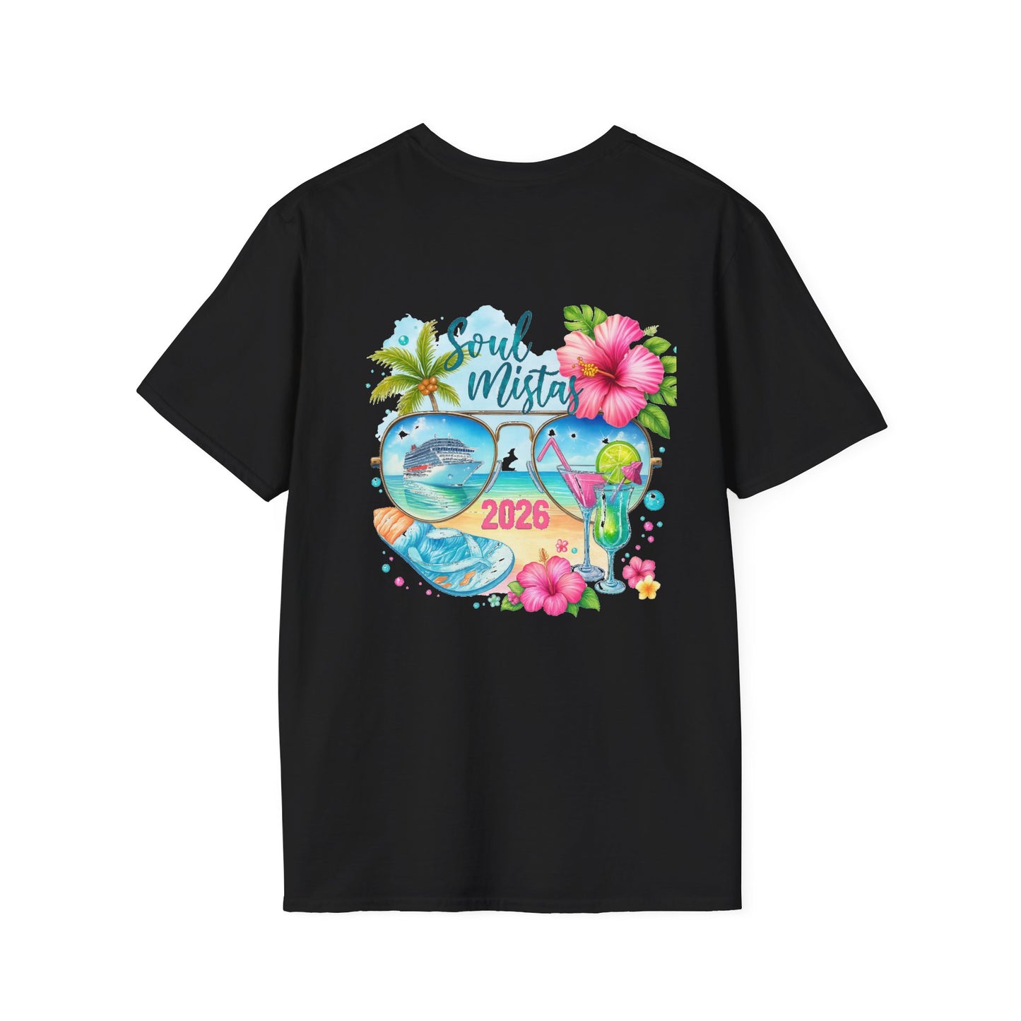 Soul Mistas Cruise 2026 Tropical Anchor T-Shirt, Beach Vibe Tee, Summer Vacation Top, Gift for Nautical Lovers, Travel Themed Shirt