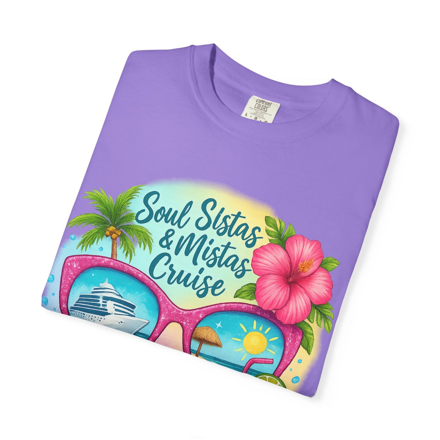 Soul Sistas & Mistas Cruise 2026 T-Shirt, Vacation Shirt, Summer Tee, Beachwear, Funny Cruise Gift, Unisex Graphic Tee