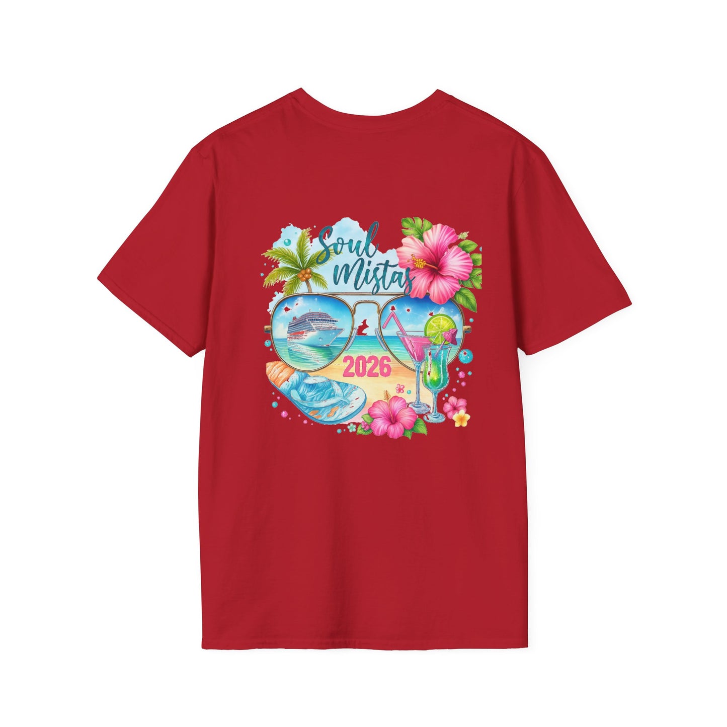 Soul Mistas Cruise 2026 Tropical Anchor T-Shirt, Beach Vibe Tee, Summer Vacation Top, Gift for Nautical Lovers, Travel Themed Shirt
