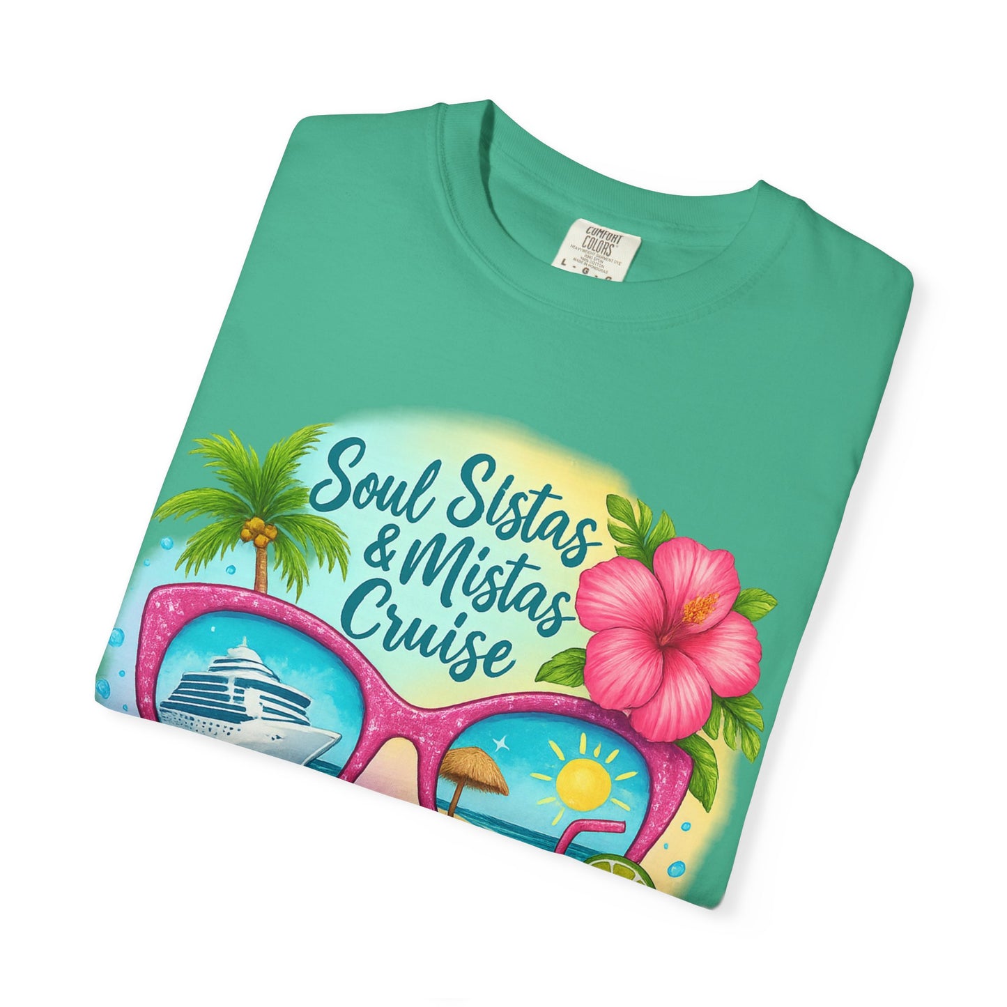 Soul Sistas & Mistas Cruise 2026 T-Shirt, Vacation Shirt, Summer Tee, Beachwear, Funny Cruise Gift, Unisex Graphic Tee
