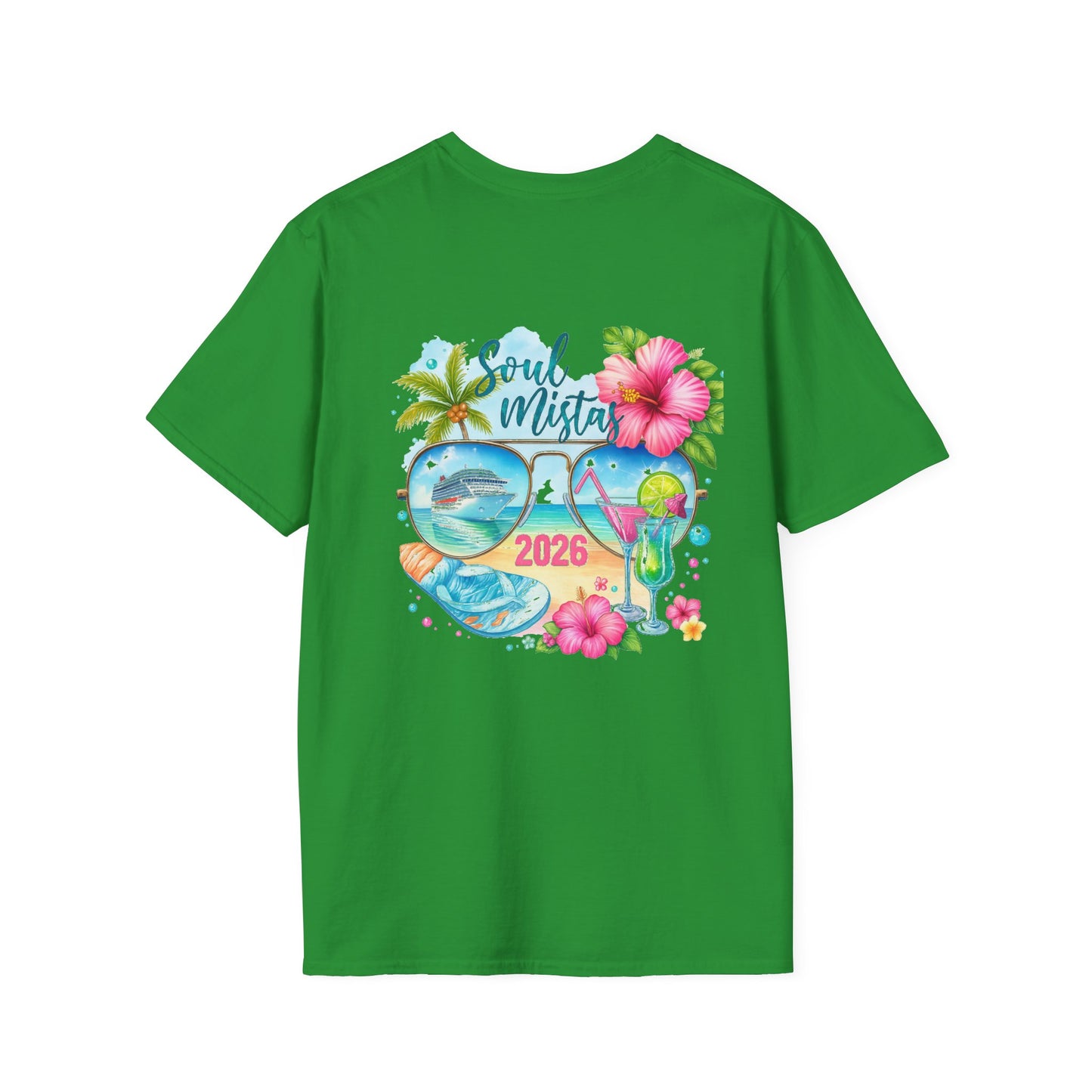 Soul Mistas Cruise 2026 Tropical Anchor T-Shirt, Beach Vibe Tee, Summer Vacation Top, Gift for Nautical Lovers, Travel Themed Shirt