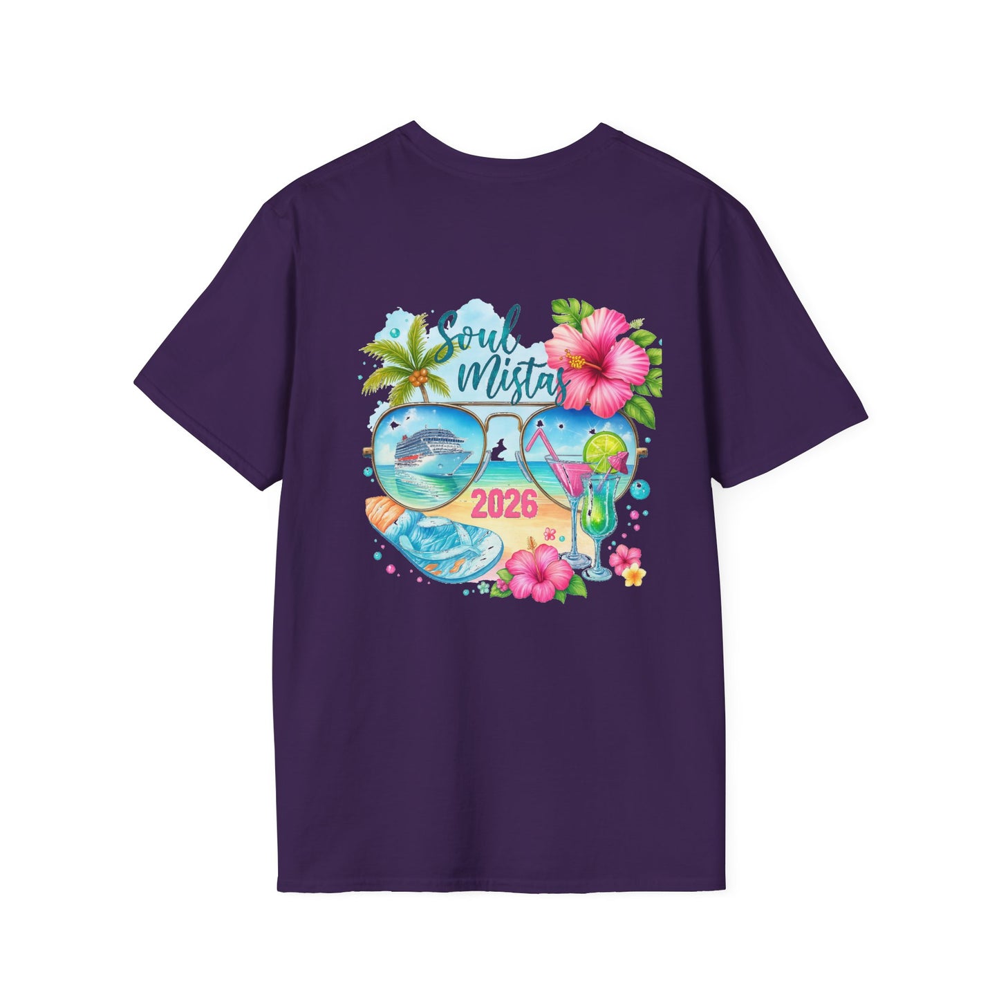 Soul Mistas Cruise 2026 Tropical Anchor T-Shirt, Beach Vibe Tee, Summer Vacation Top, Gift for Nautical Lovers, Travel Themed Shirt
