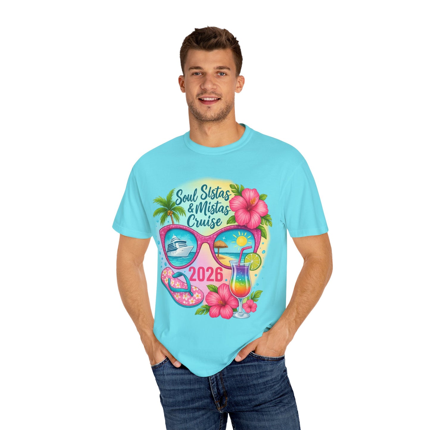 Soul Sistas & Mistas Cruise 2026 T-Shirt, Vacation Shirt, Summer Tee, Beachwear, Funny Cruise Gift, Unisex Graphic Tee
