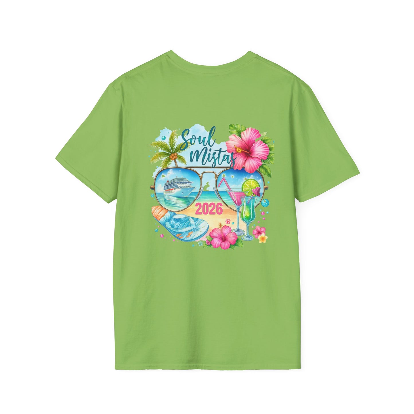 Soul Mistas Cruise 2026 Tropical Anchor T-Shirt, Beach Vibe Tee, Summer Vacation Top, Gift for Nautical Lovers, Travel Themed Shirt