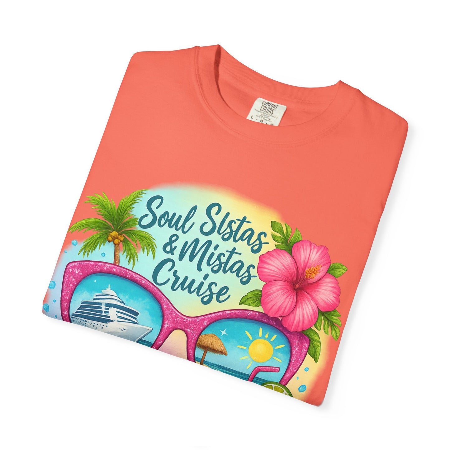 Soul Sistas & Mistas Cruise 2026 T-Shirt, Vacation Shirt, Summer Tee, Beachwear, Funny Cruise Gift, Unisex Graphic Tee