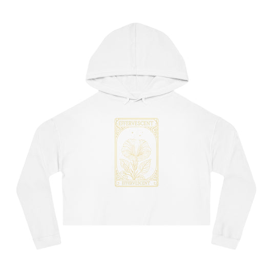 Effervescent Oracle Card Women’s Cropped Hooded Sweatshirt