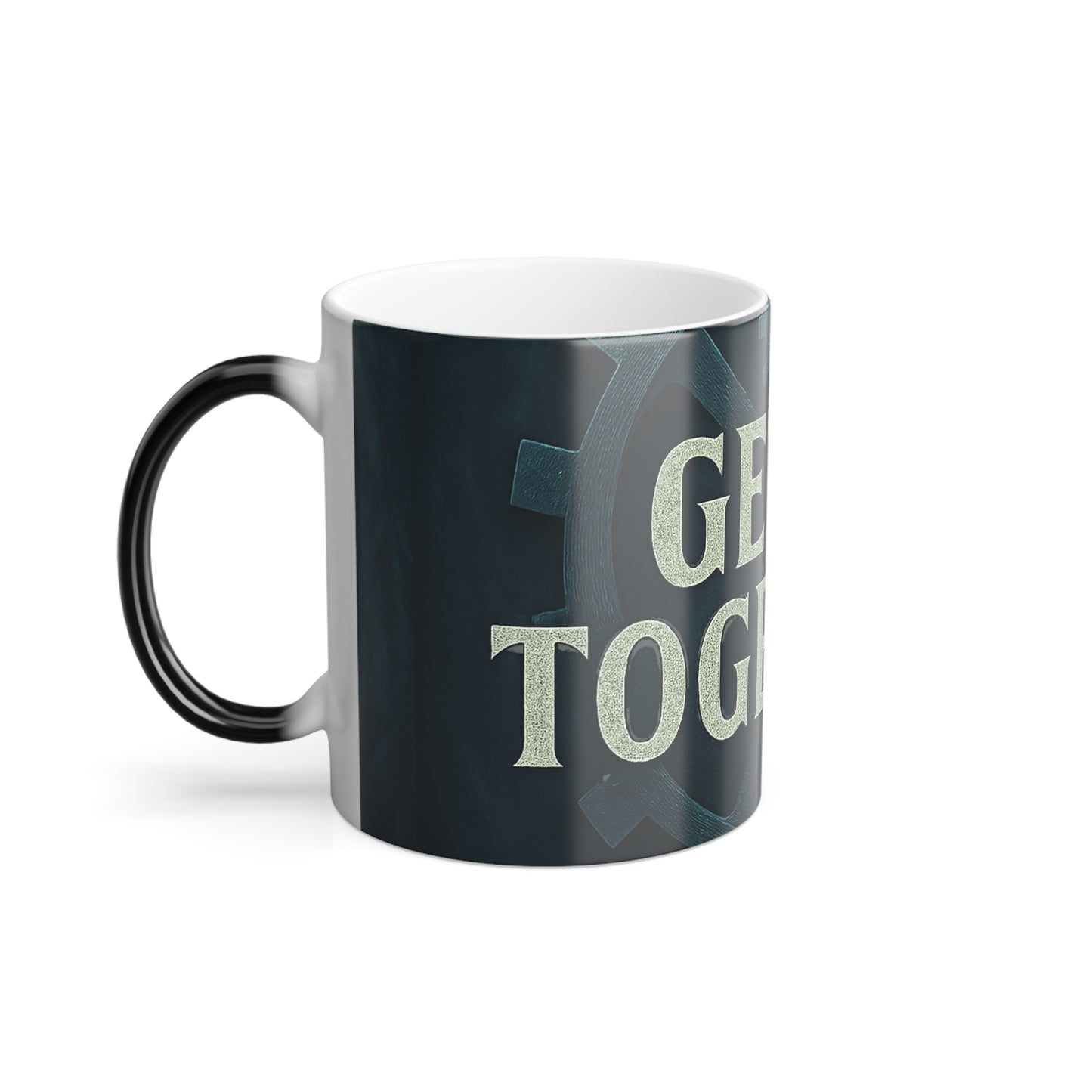 "Get it together" Masculine Color Morphing Mug, 11oz