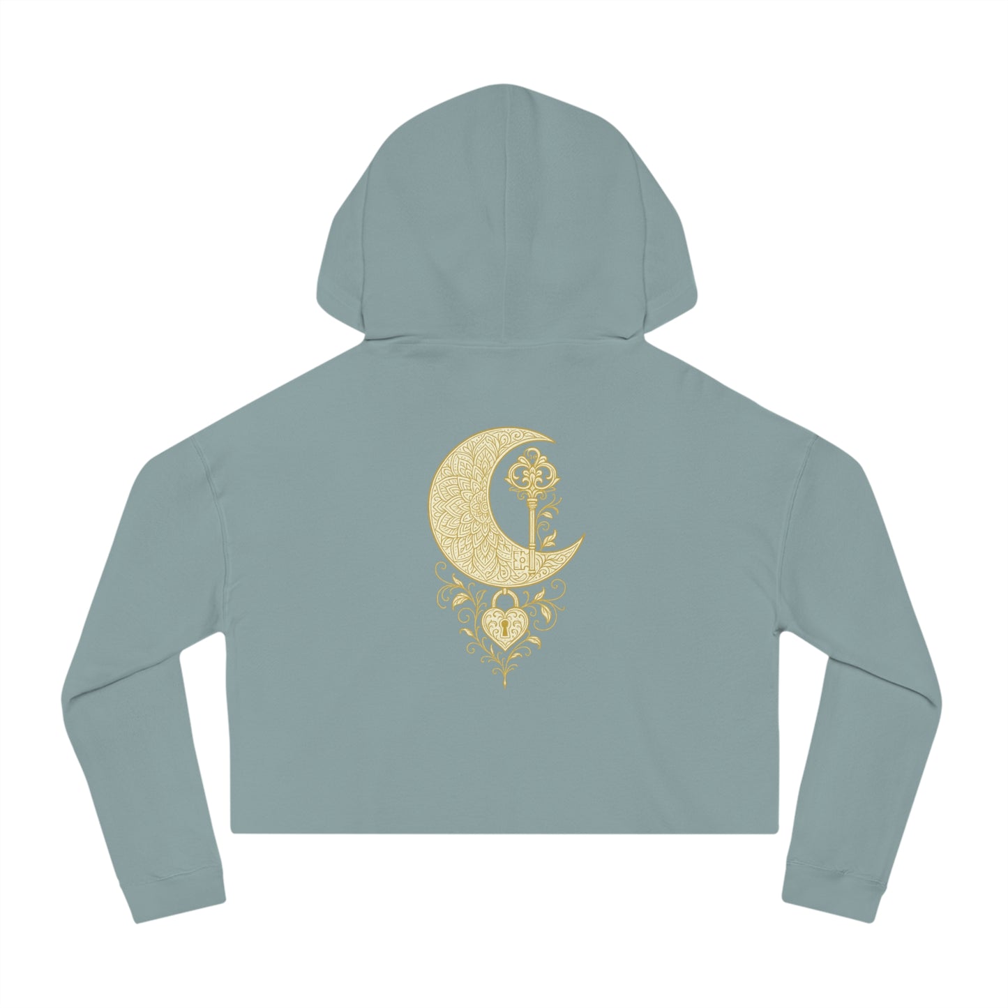"Unlock the Light Within" Women’s Cropped Hooded Sweatshirt