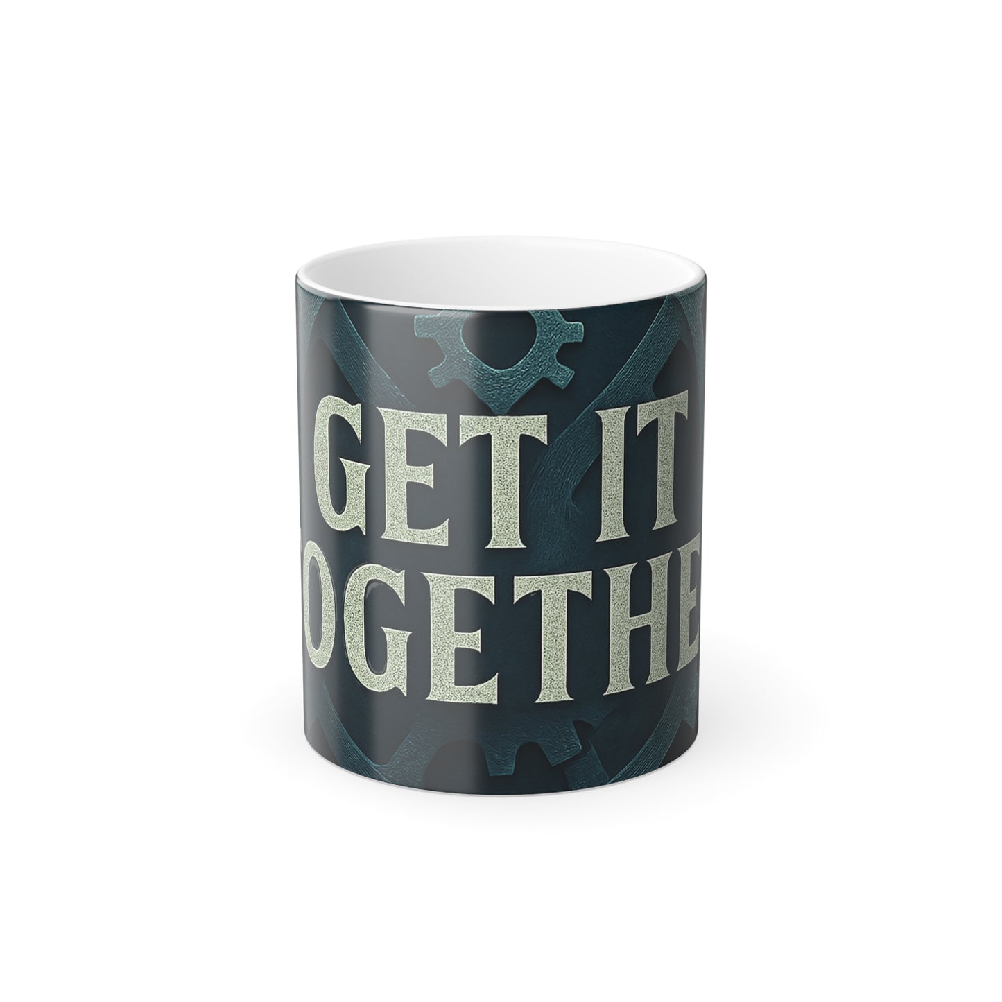 "Get it together" Masculine Color Morphing Mug, 11oz