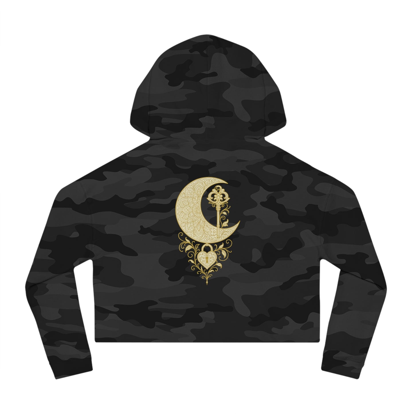 "Unlock the Light Within" Women’s Cropped Hooded Sweatshirt