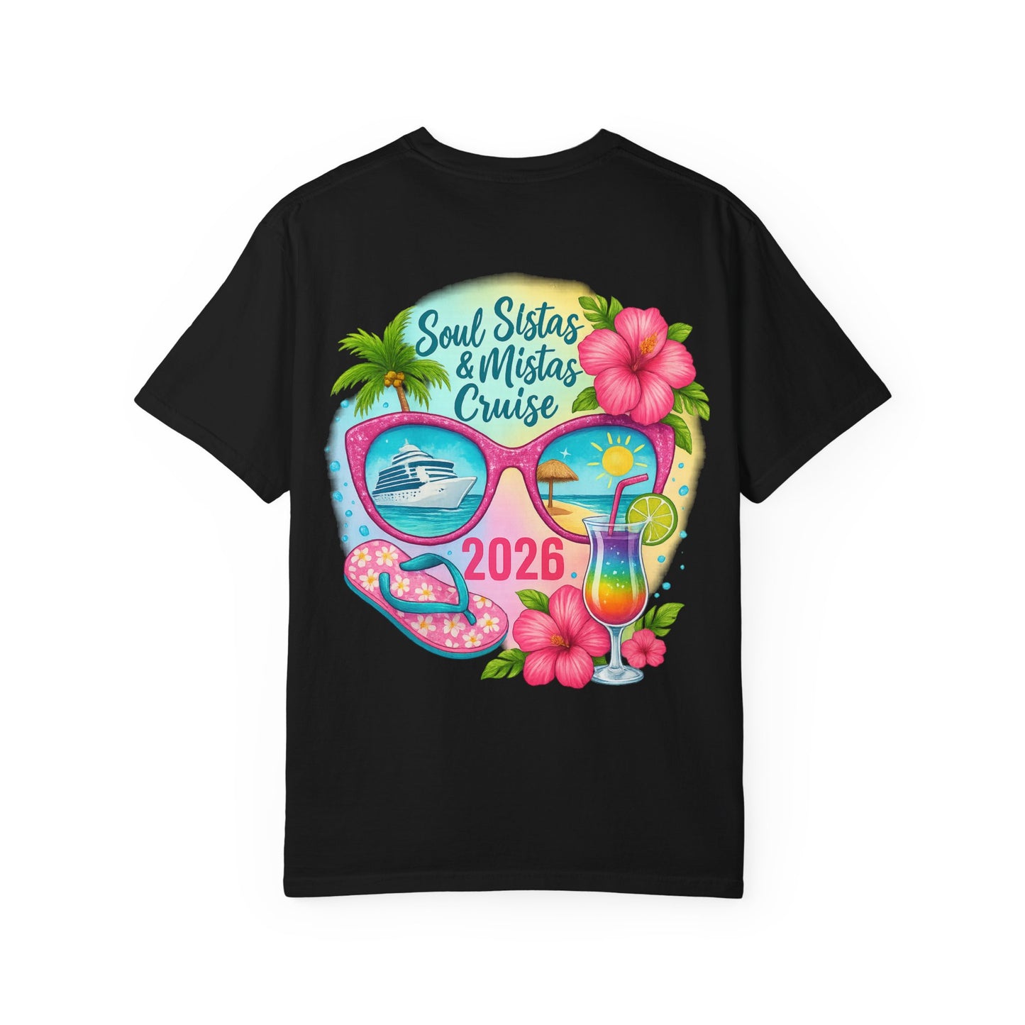 Soul Sistas & Mistas Cruise 2026 #2 T-Shirt, Vacation Shirt, Summer Tee, Beachwear, Funny Cruise Gift, Unisex Graphic Tee