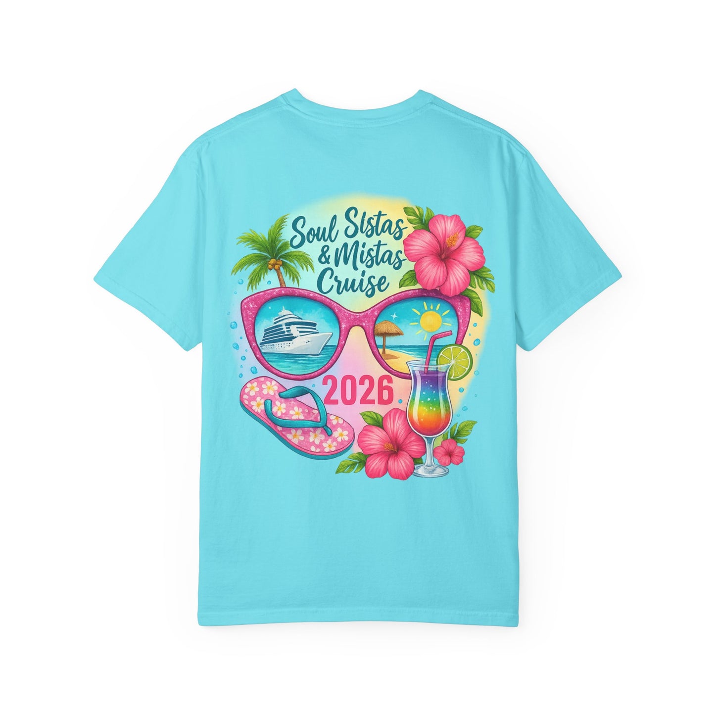 Soul Sistas & Mistas Cruise 2026 #2 T-Shirt, Vacation Shirt, Summer Tee, Beachwear, Funny Cruise Gift, Unisex Graphic Tee