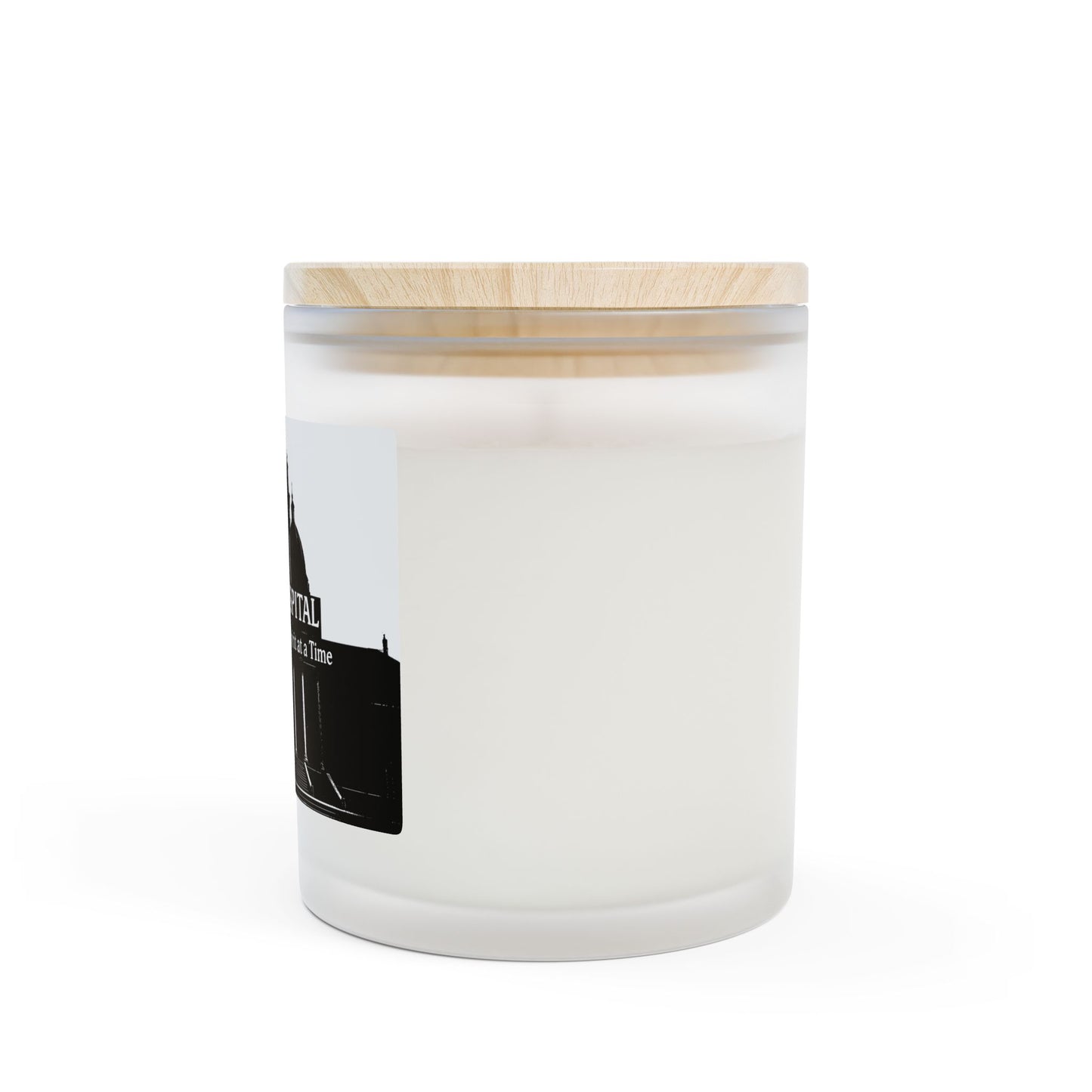 "HeavensHospital Outline" Frosted Glass Candle | Let's Get Lit and Naked | Relaxing Home Decor, Gift for Her, Birthday, Self-Care, Cozy Nights