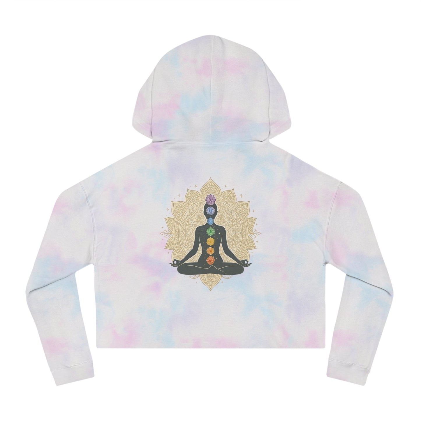 "Align Within Radiate Beyond" Chakra Women’s Cropped Hooded Sweatshirt