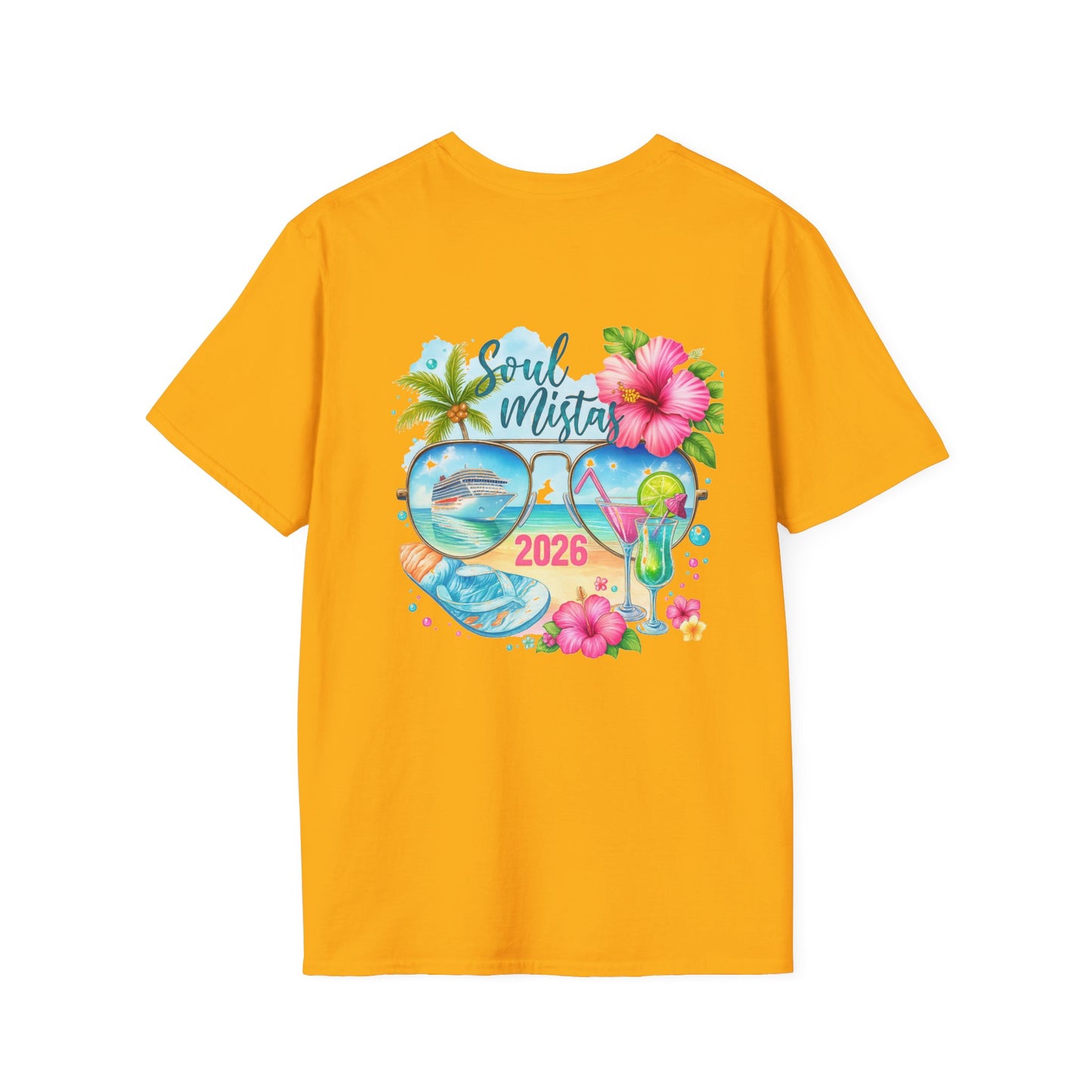 Soul Mistas Cruise 2026 Tropical Anchor T-Shirt, Beach Vibe Tee, Summer Vacation Top, Gift for Nautical Lovers, Travel Themed Shirt