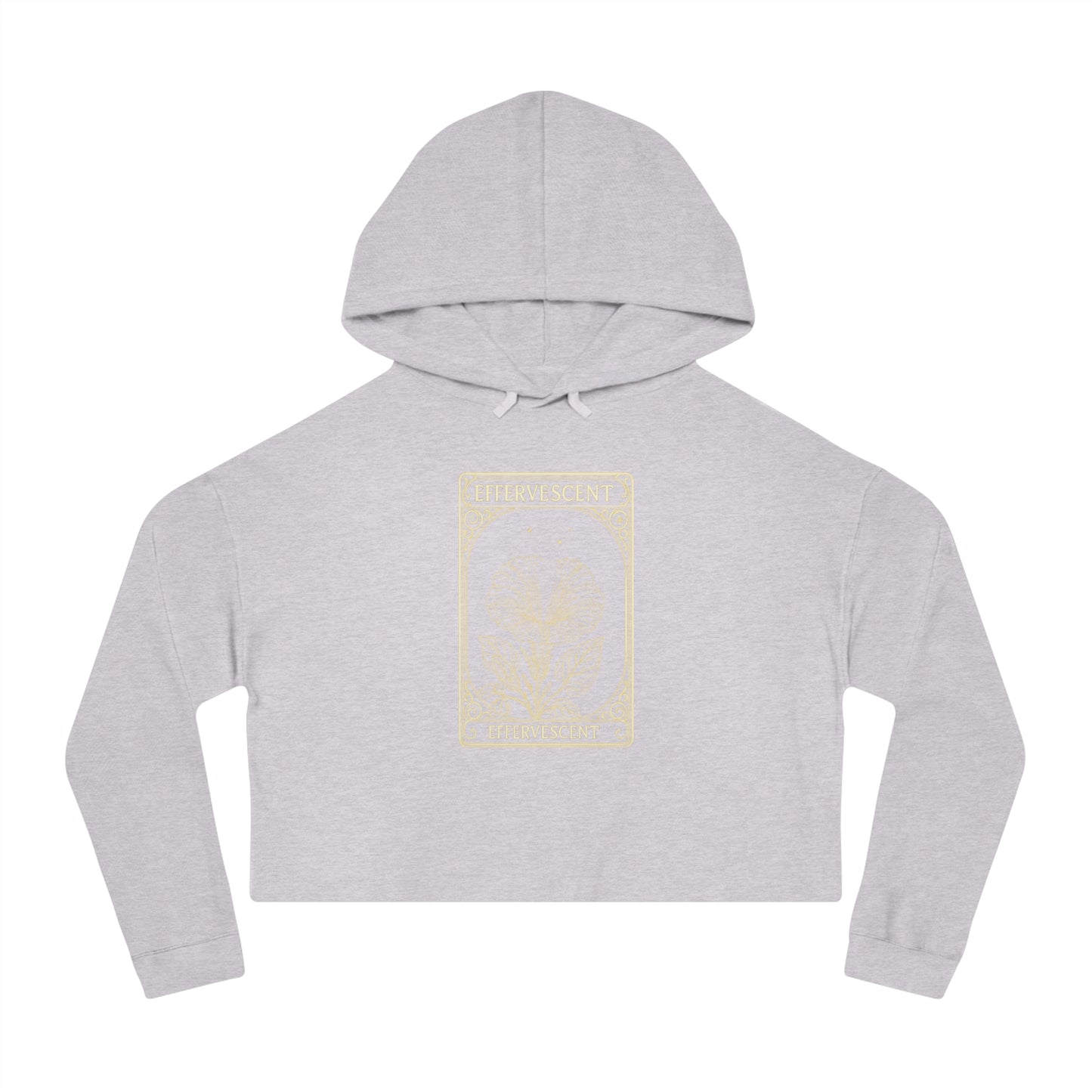 Effervescent Oracle Card Women’s Cropped Hooded Sweatshirt