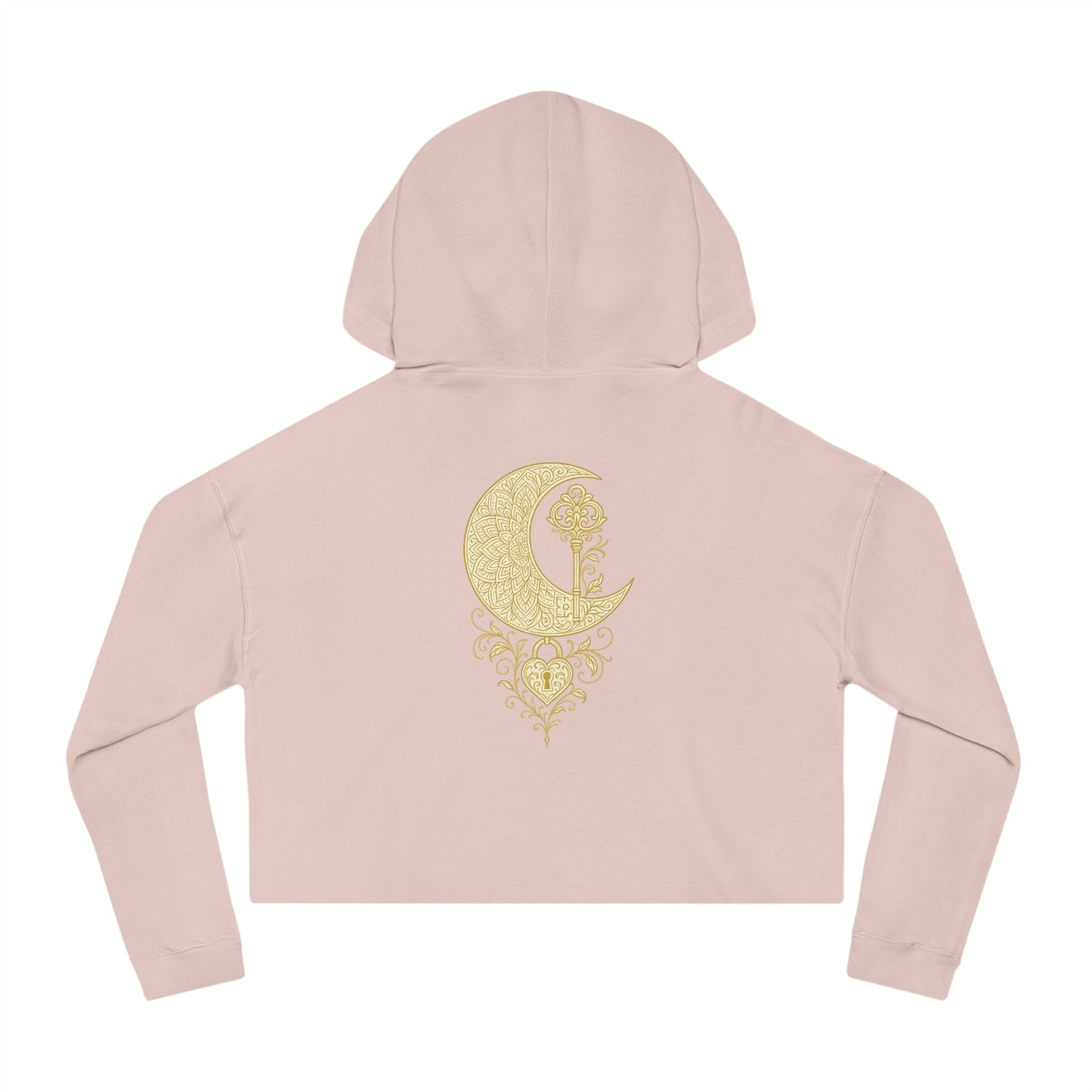 "Unlock the Light Within" Women’s Cropped Hooded Sweatshirt