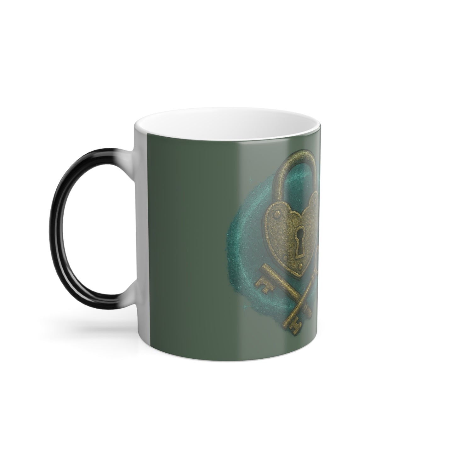 "We are a match" Masculine Color Morphing Mug, 11oz