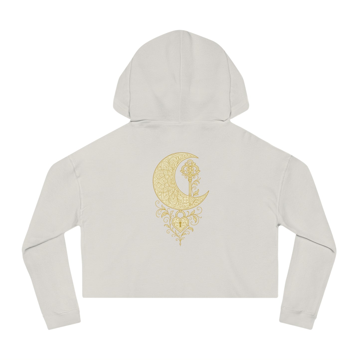 "Unlock the Light Within" Women’s Cropped Hooded Sweatshirt