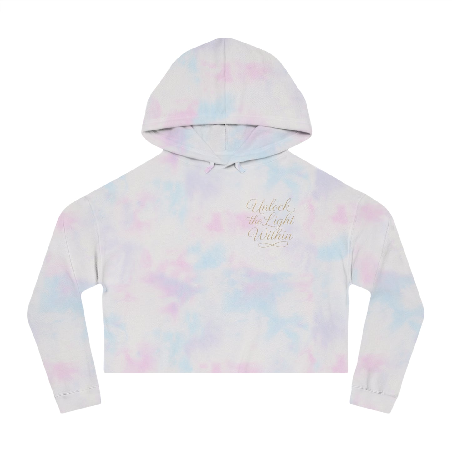 "Unlock the Light Within" Women’s Cropped Hooded Sweatshirt