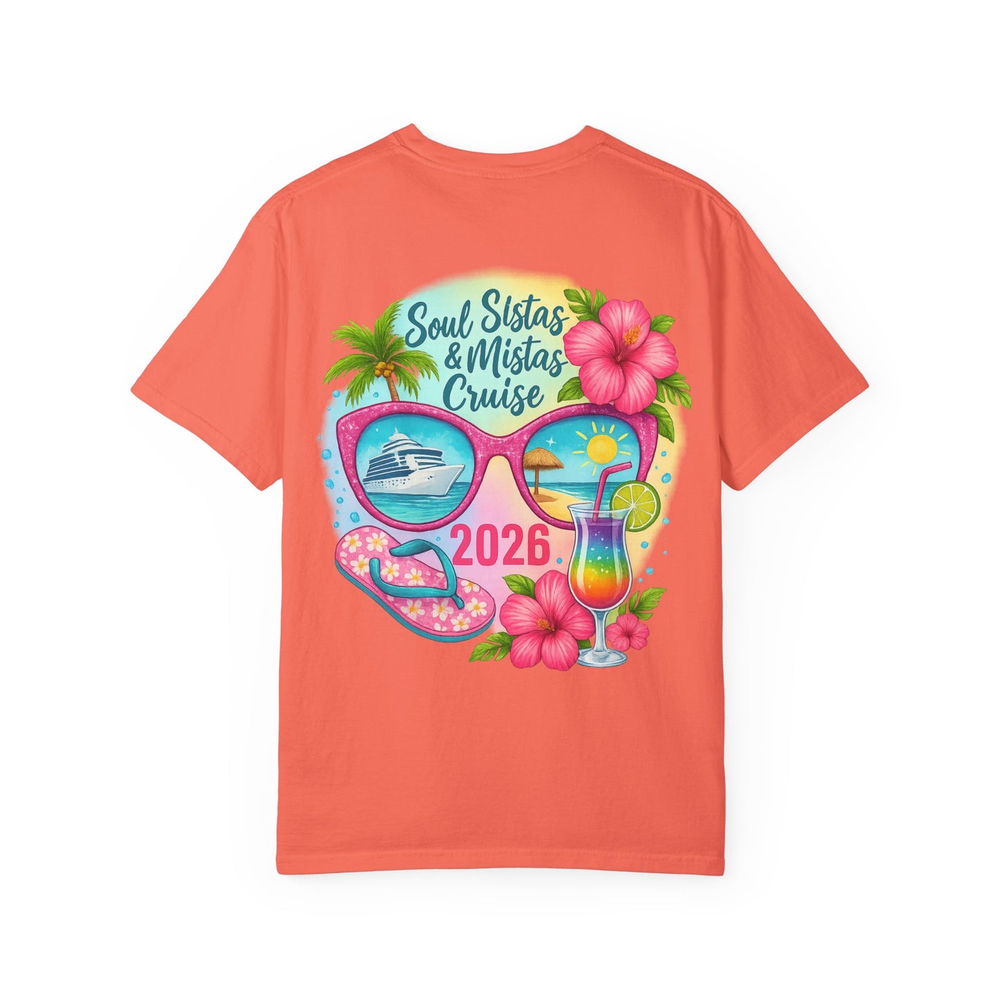 Soul Sistas & Mistas Cruise 2026 #2 T-Shirt, Vacation Shirt, Summer Tee, Beachwear, Funny Cruise Gift, Unisex Graphic Tee