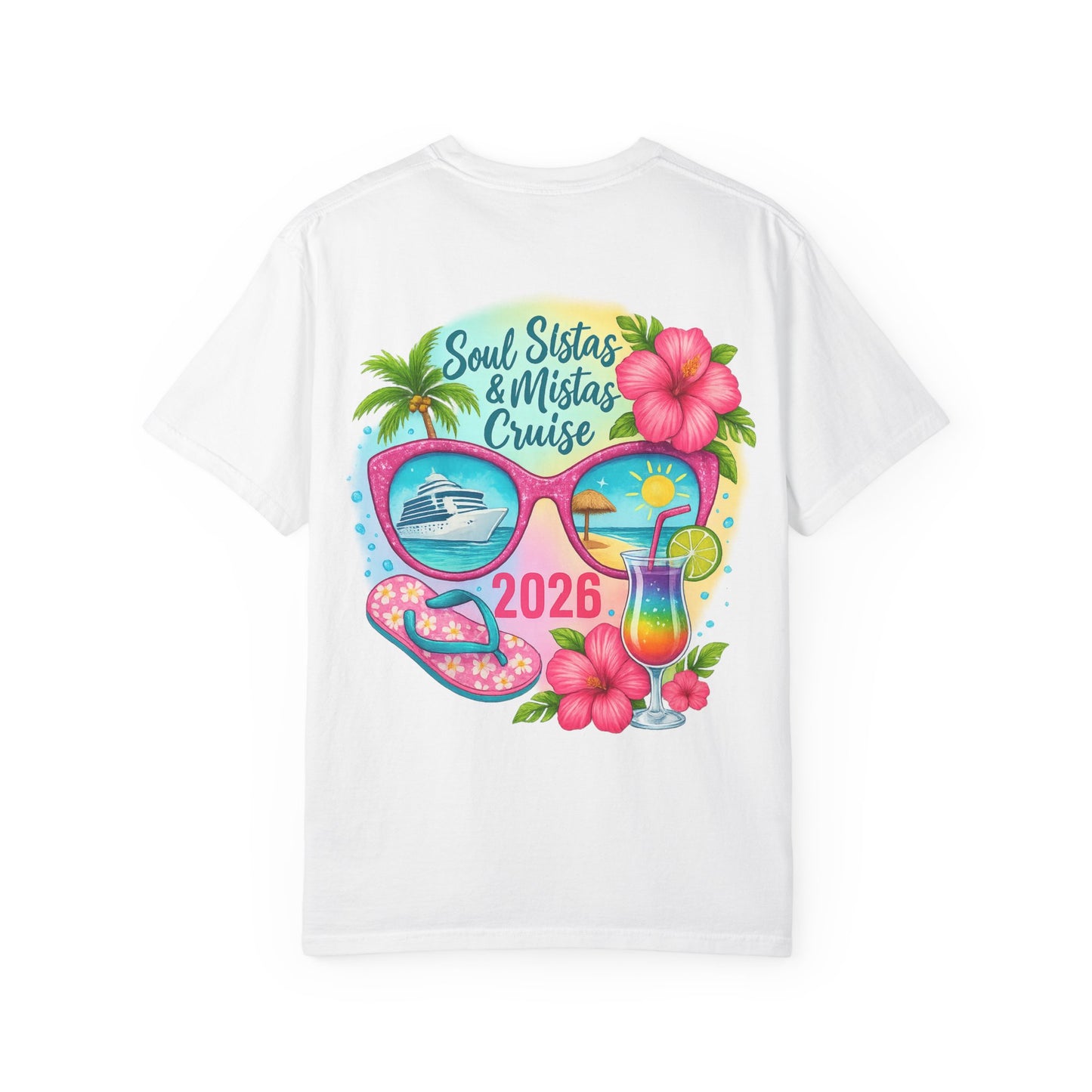 Soul Sistas & Mistas Cruise 2026 #2 T-Shirt, Vacation Shirt, Summer Tee, Beachwear, Funny Cruise Gift, Unisex Graphic Tee