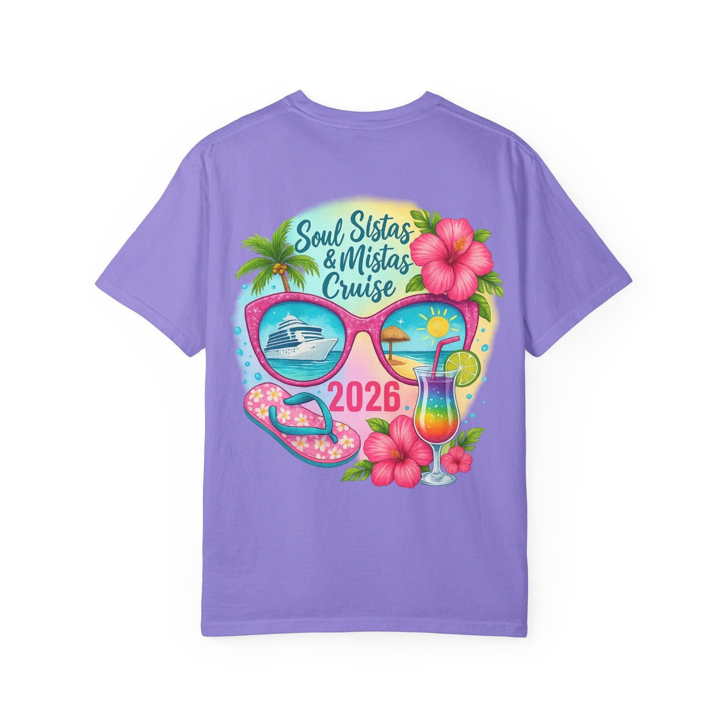 Soul Sistas & Mistas Cruise 2026 #2 T-Shirt, Vacation Shirt, Summer Tee, Beachwear, Funny Cruise Gift, Unisex Graphic Tee
