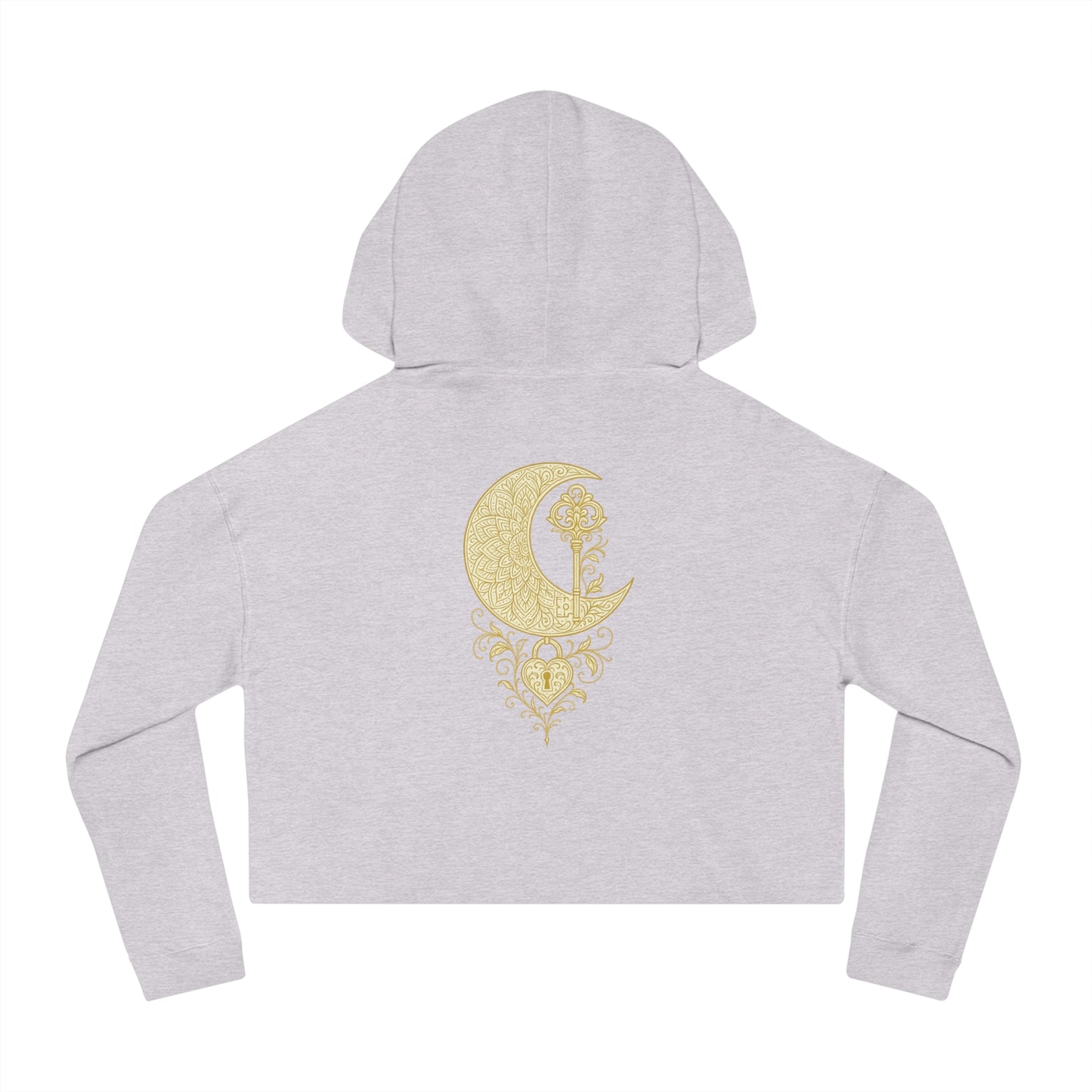 "Unlock the Light Within" Women’s Cropped Hooded Sweatshirt