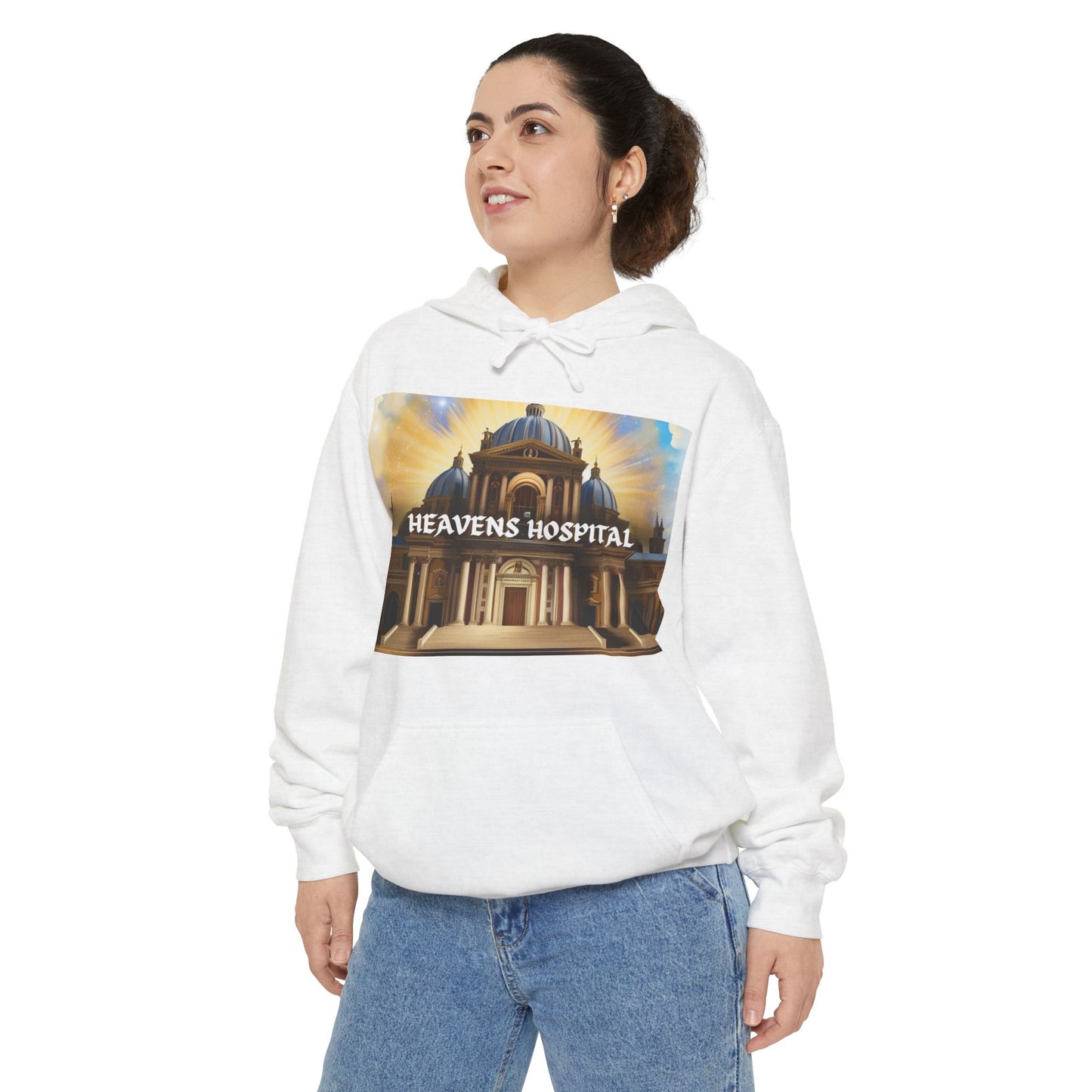 Heaven's Hospital Graphic Hoodie | Unisex Cozy Sweatshirt, Perfect Gift for Friends, Casual Wear, Unique Style