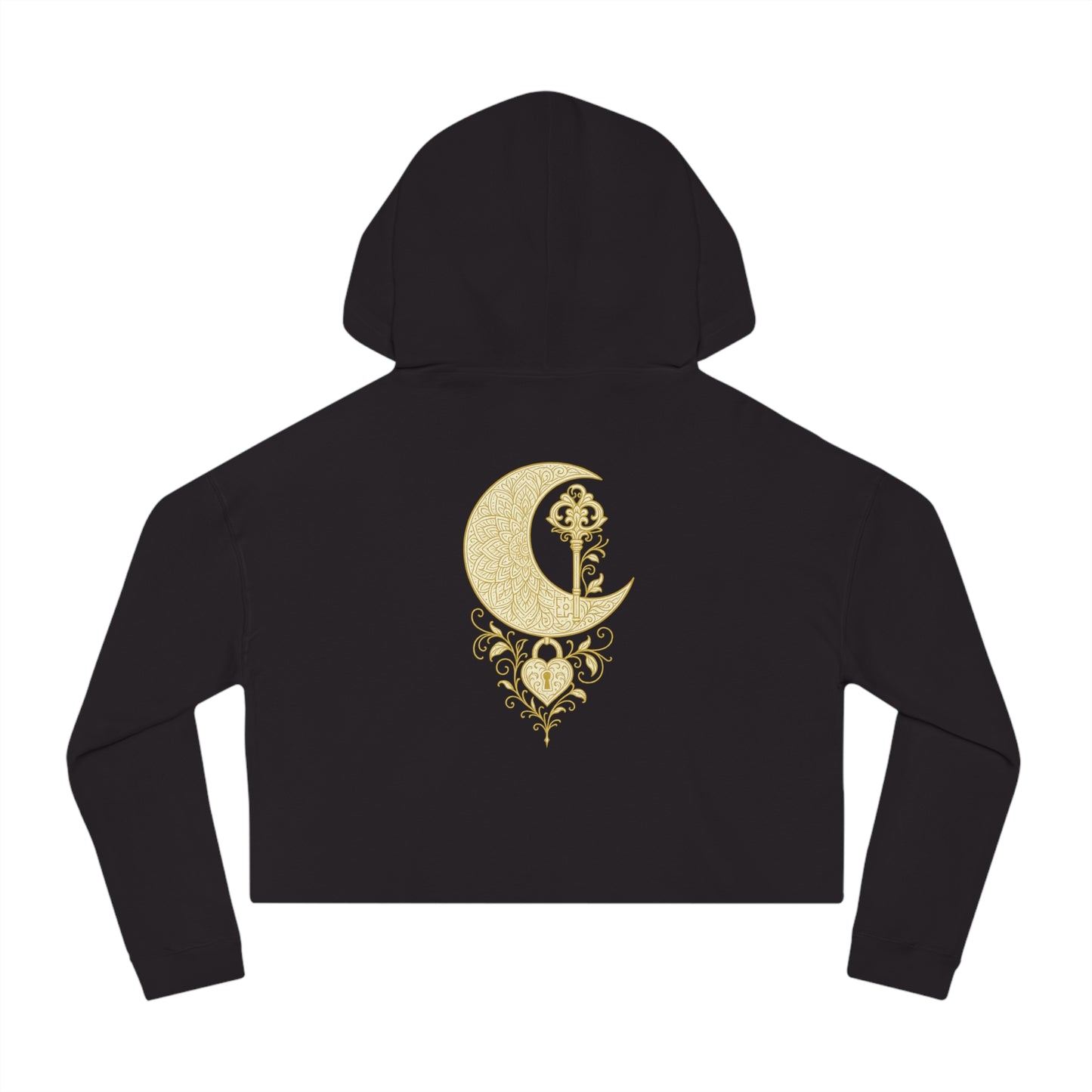 "Unlock the Light Within" Women’s Cropped Hooded Sweatshirt