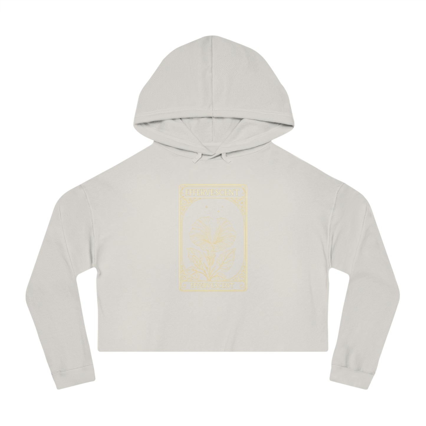 Effervescent Oracle Card Women’s Cropped Hooded Sweatshirt