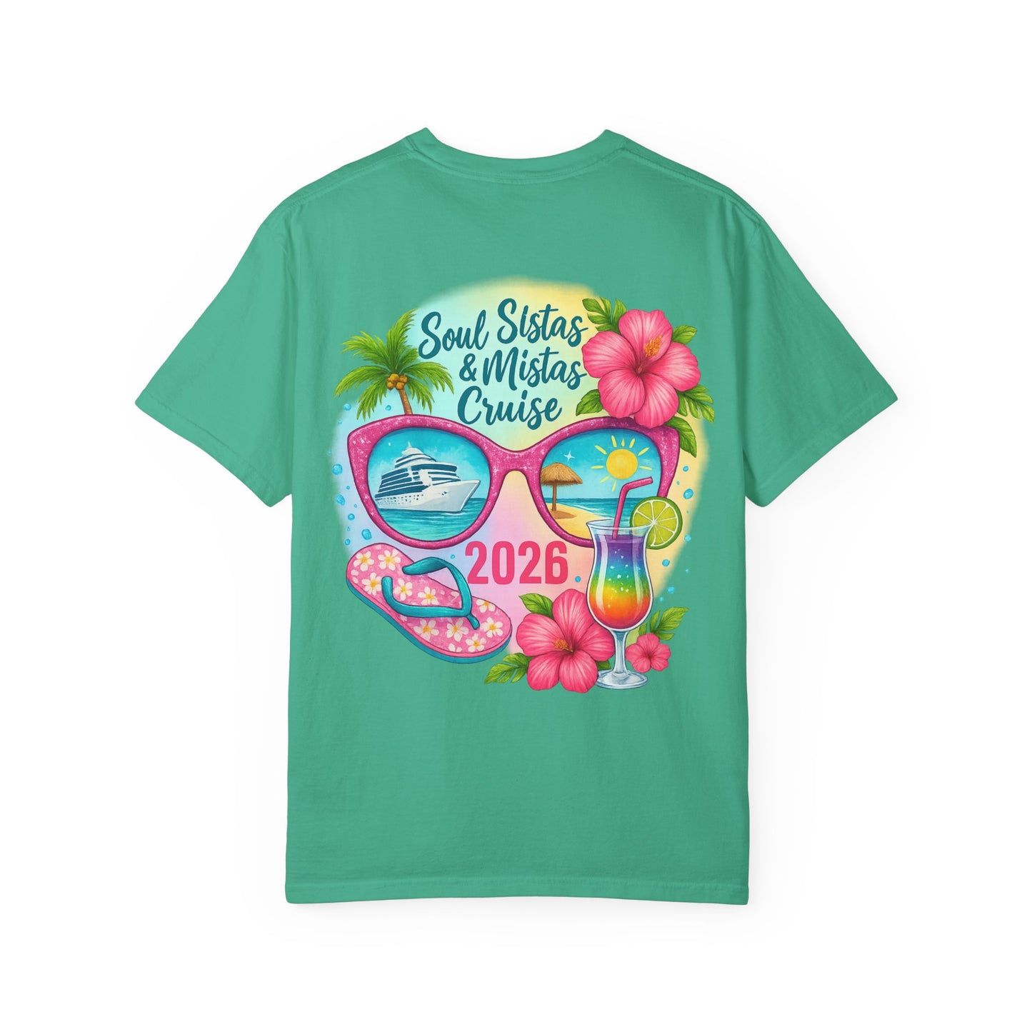Soul Sistas & Mistas Cruise 2026 #2 T-Shirt, Vacation Shirt, Summer Tee, Beachwear, Funny Cruise Gift, Unisex Graphic Tee