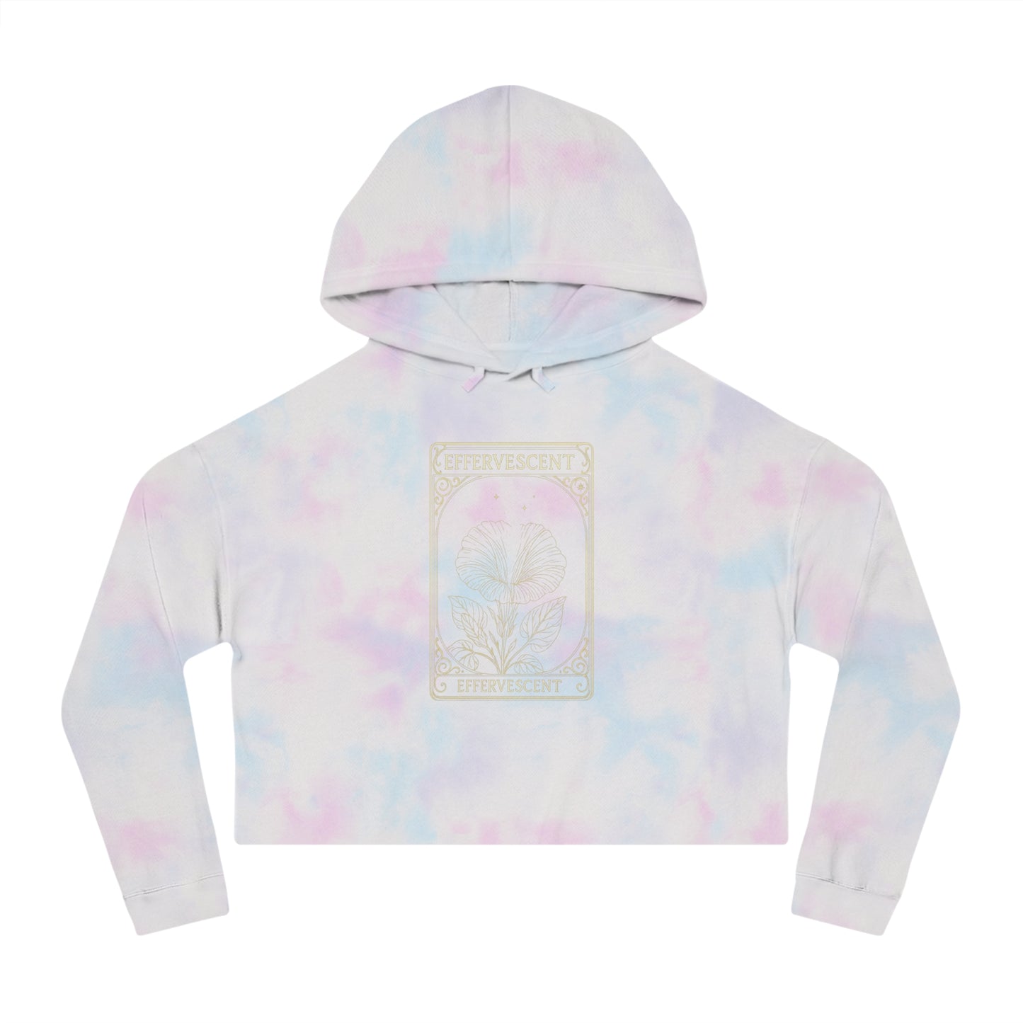 Effervescent Oracle Card Women’s Cropped Hooded Sweatshirt