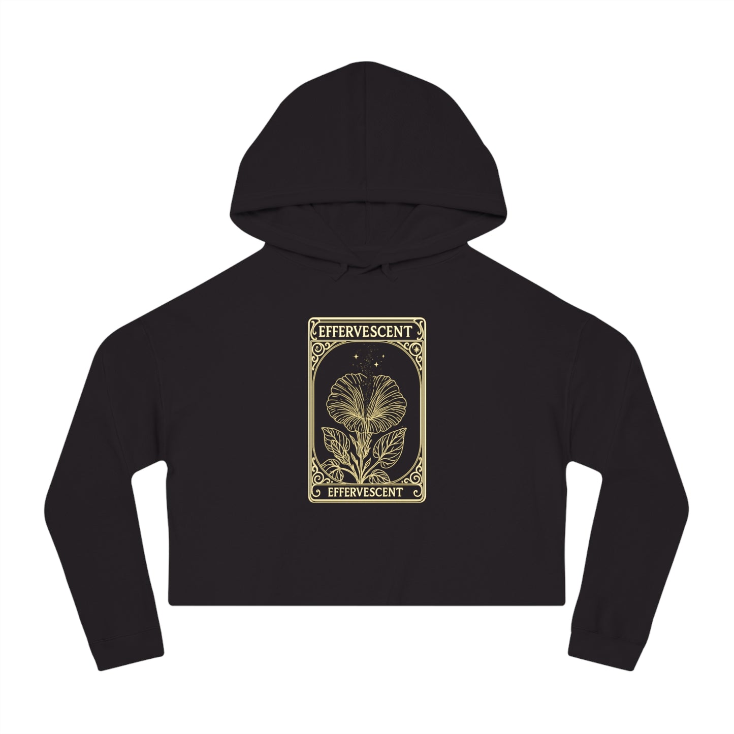 Effervescent Oracle Card Women’s Cropped Hooded Sweatshirt