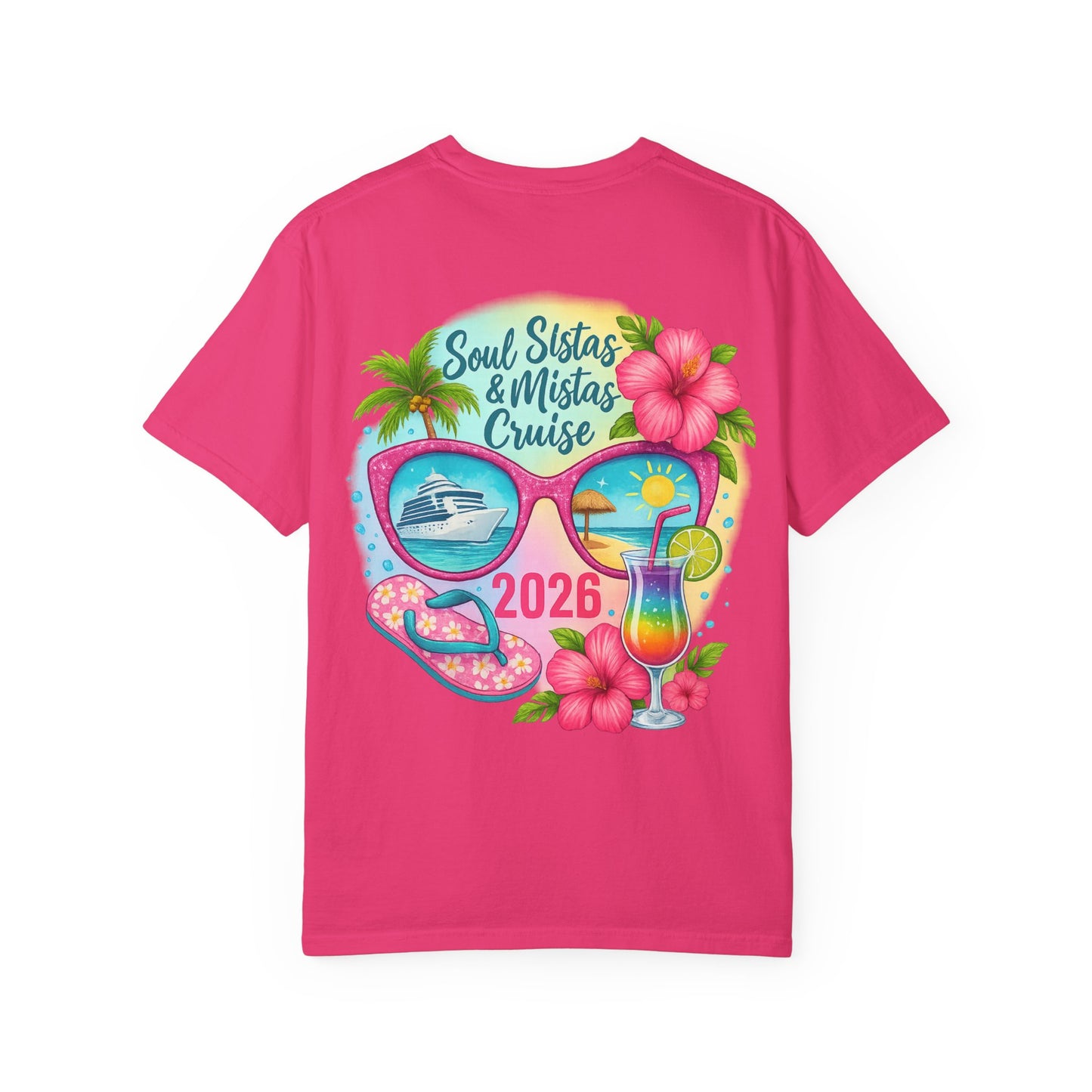 Soul Sistas & Mistas Cruise 2026 #2 T-Shirt, Vacation Shirt, Summer Tee, Beachwear, Funny Cruise Gift, Unisex Graphic Tee
