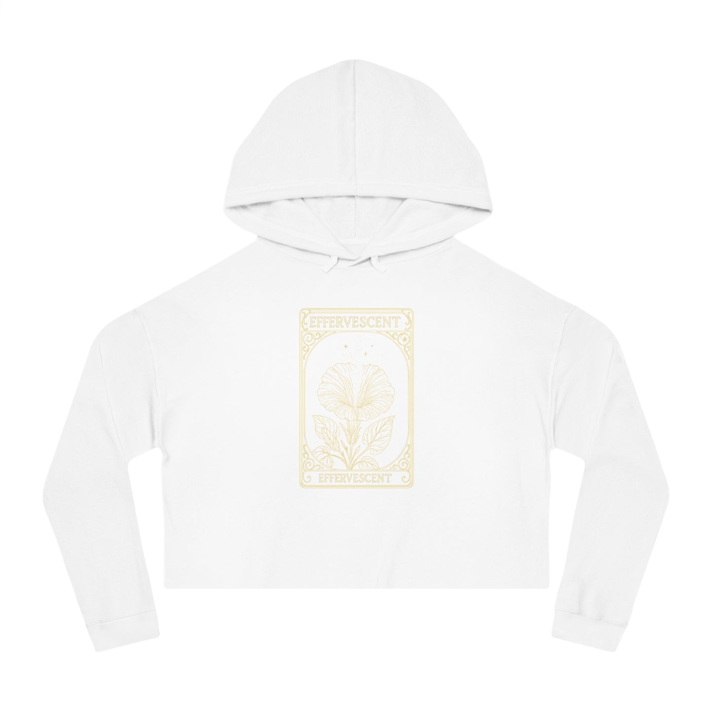 Effervescent Oracle Card Women’s Cropped Hooded Sweatshirt
